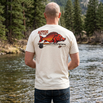AFFCC Hog/Trout With Fly Rod T-Shirt — Arkansas Fly Fishing Clothing Company Graphic Tee