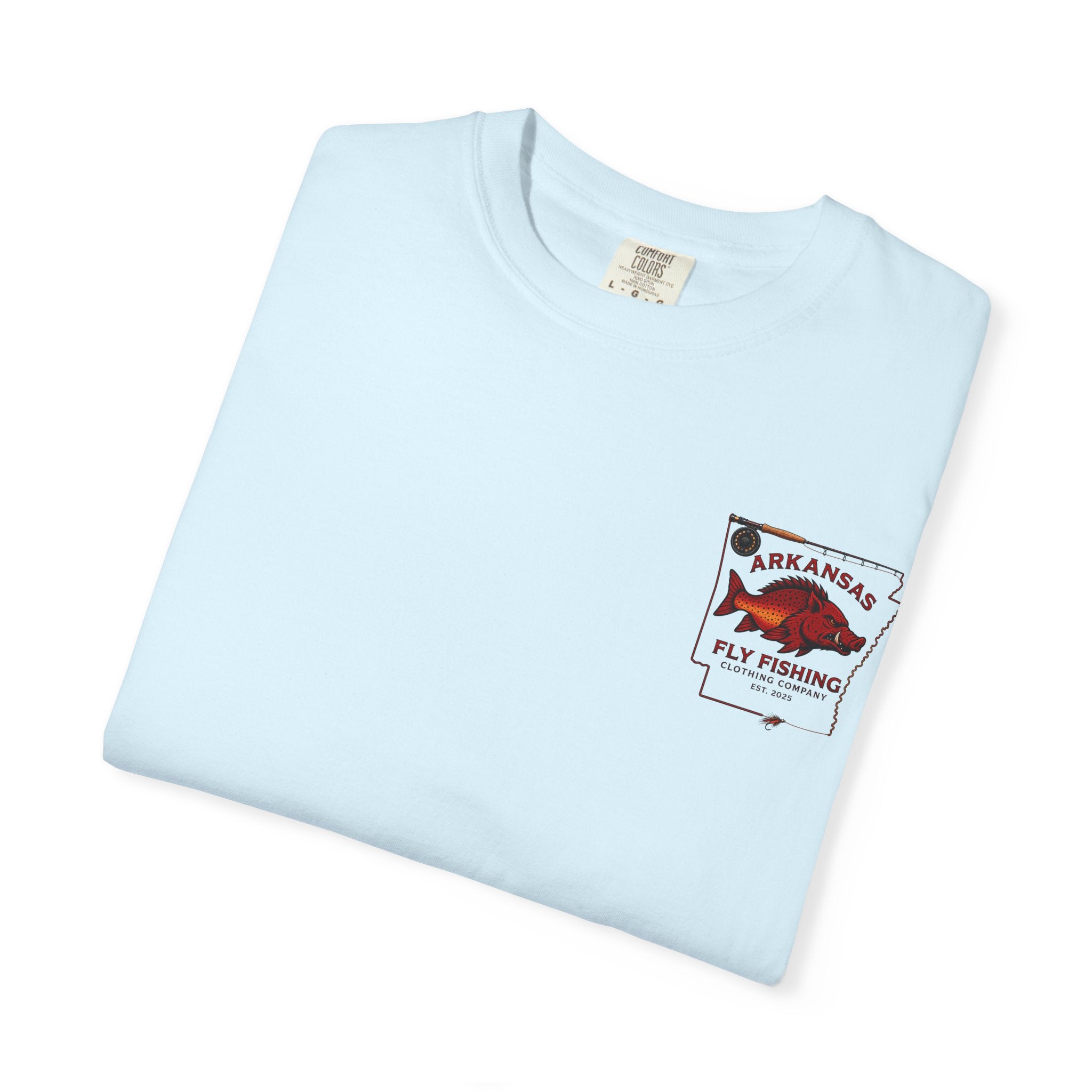 Fly Fishing T‑Shirt — Arkansas Boar Angler Graphic Tee