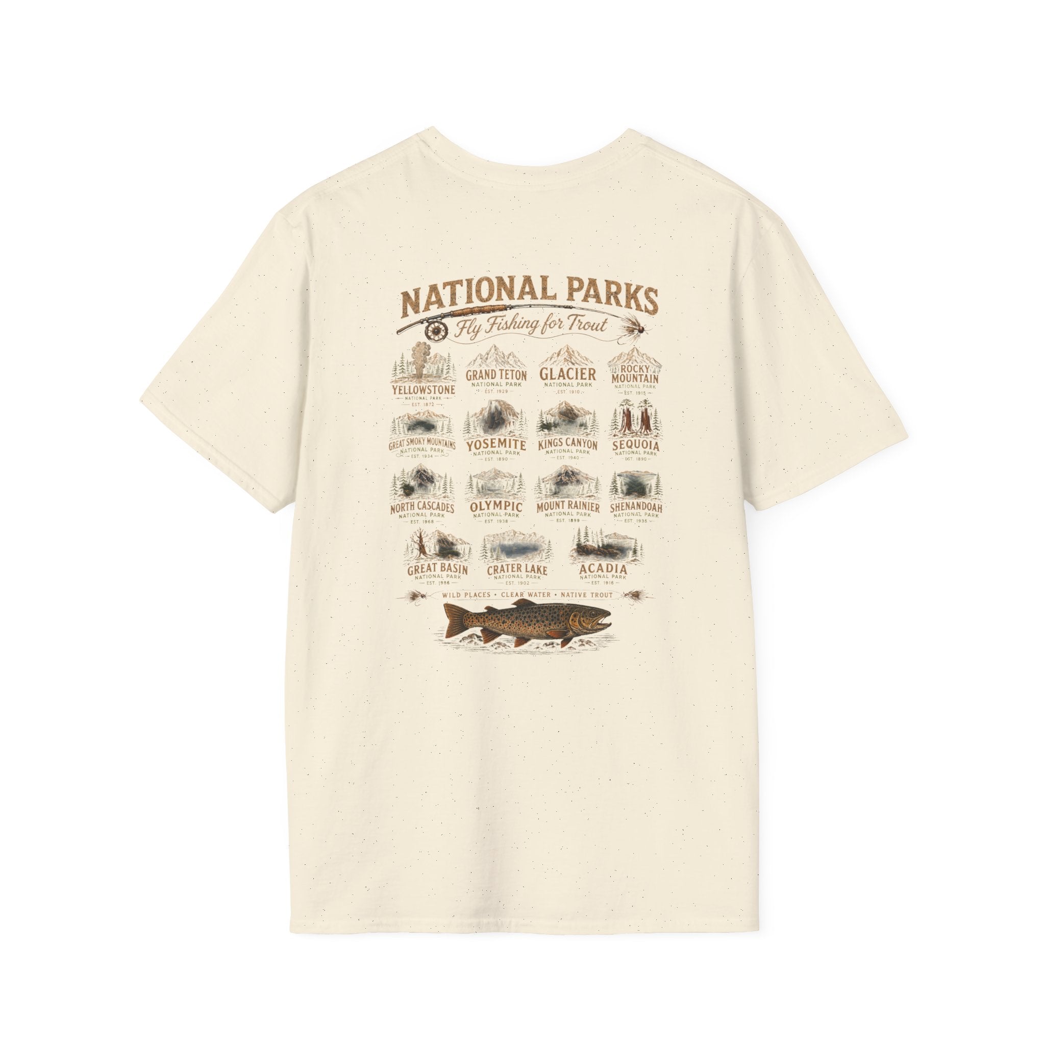 AFFCC Arkansas Fly Fishing Clothing Company Logo T-Shirt | Trout Fly Fishing National Parks Angler Tee