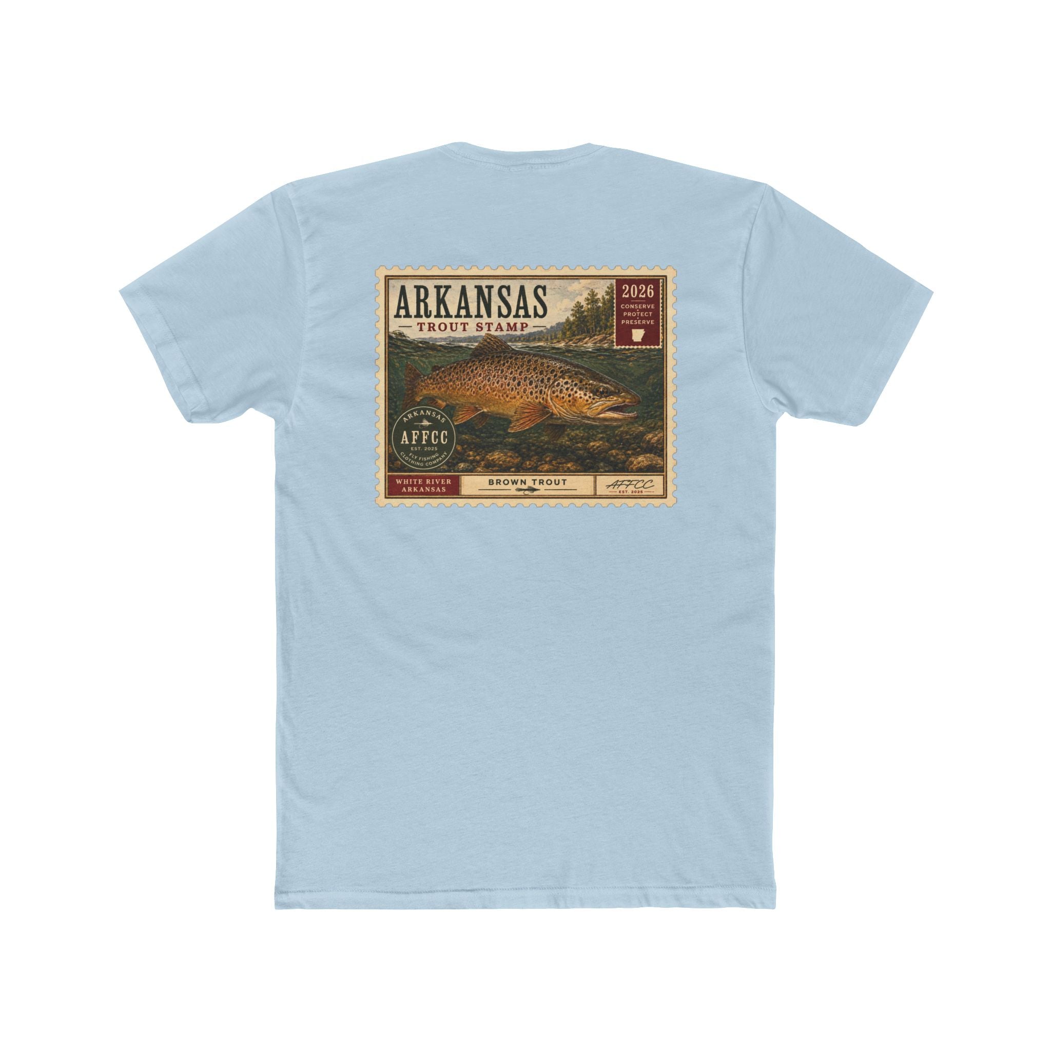 AFFCC Arkansas Trout Stamp T-Shirt — Vintage Fishing Tee