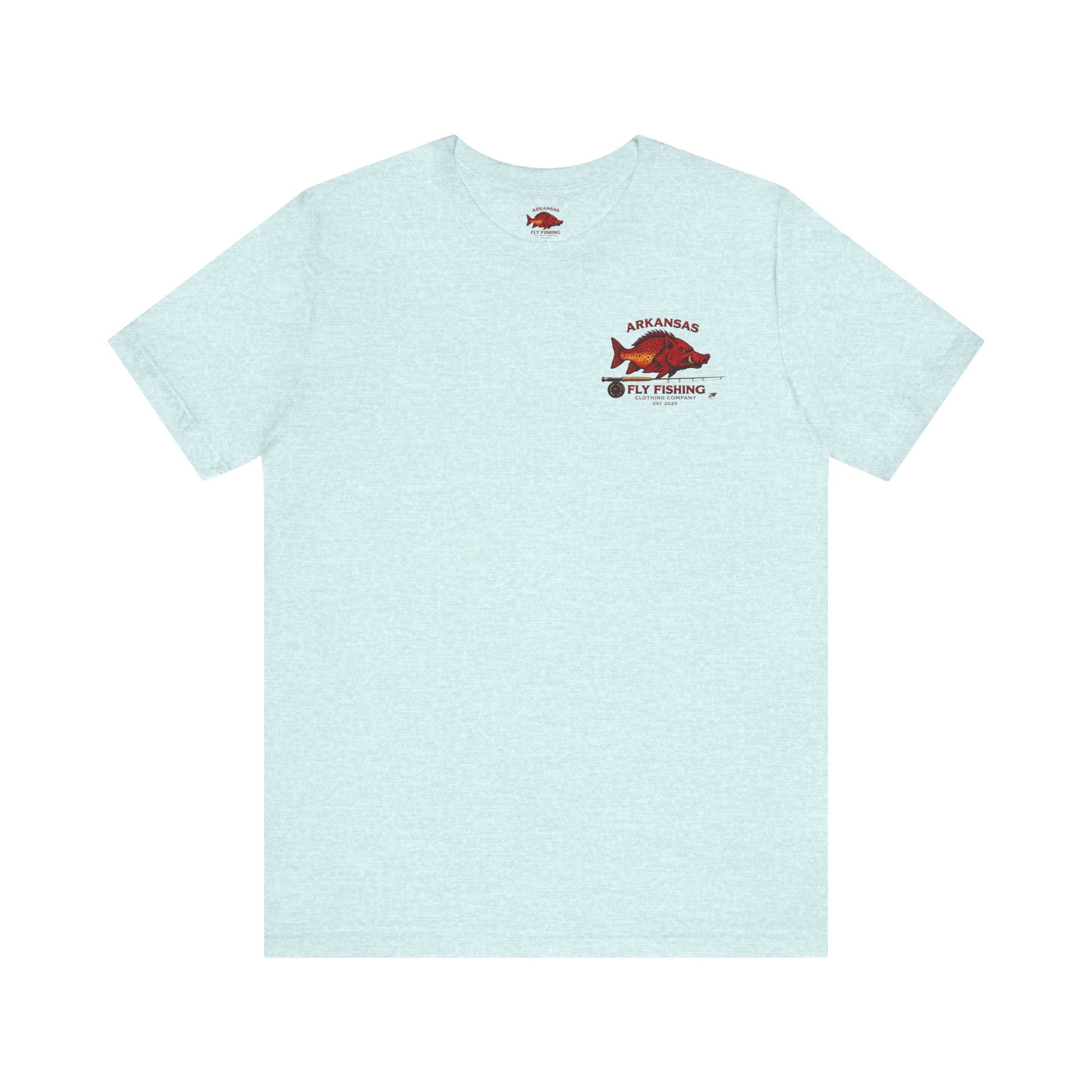 Athletic Fit Runs Small ARKANSAS FLY FISHING CLOTHING COMPANY - FLY BOX Unisex Jersey Short Sleeve Tee