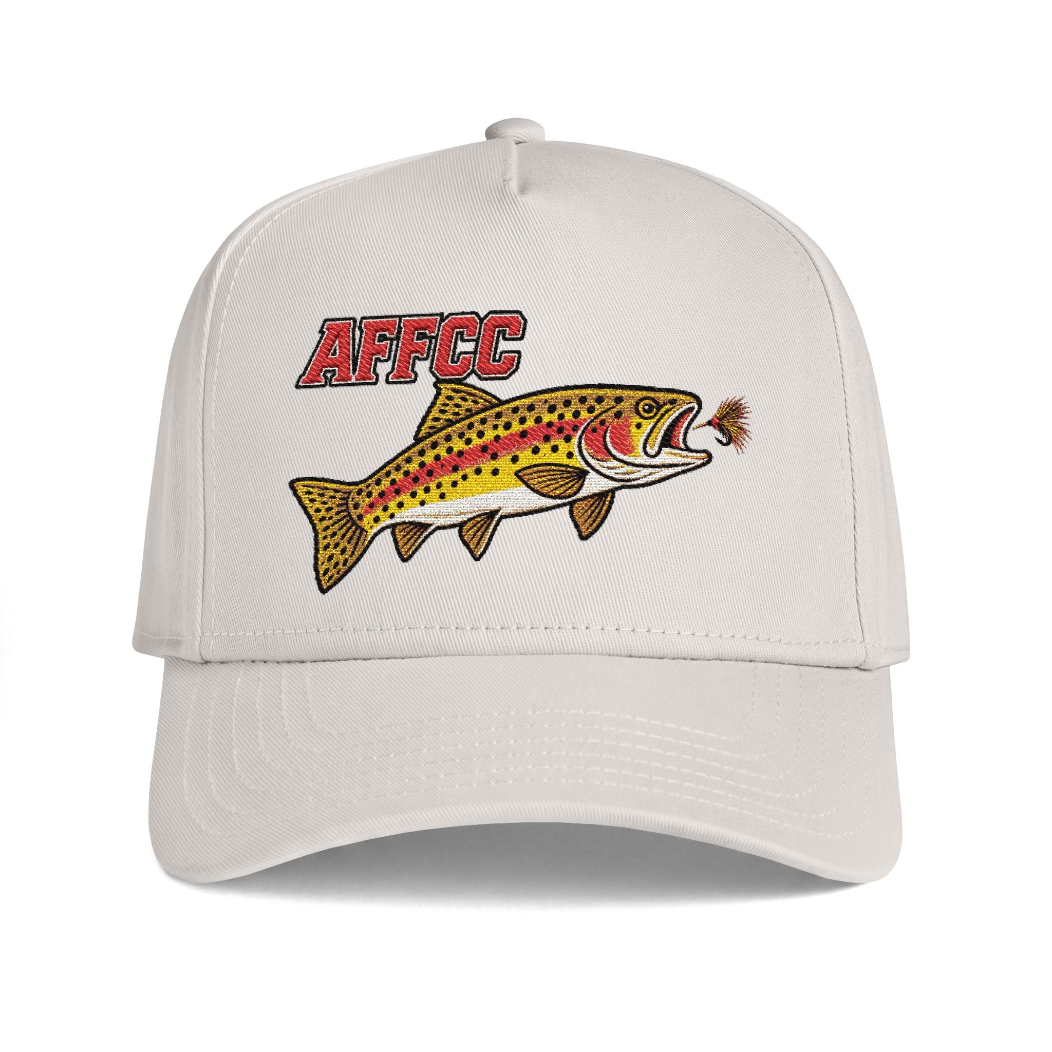 AFFCC Trout Fly Fishing Hat — AFFCC Embroidered Fish Curved Bill Hat