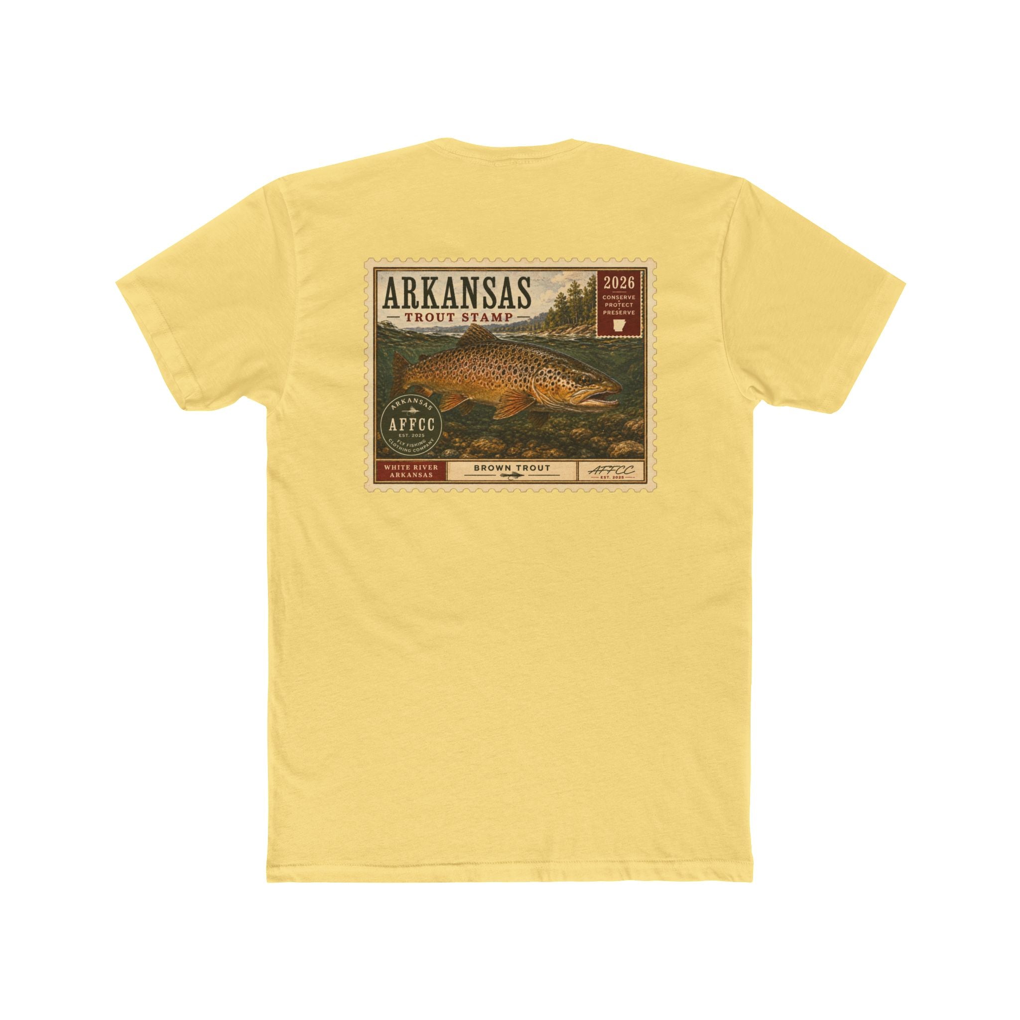 AFFCC Arkansas Trout Stamp T-Shirt — Vintage Fishing Tee