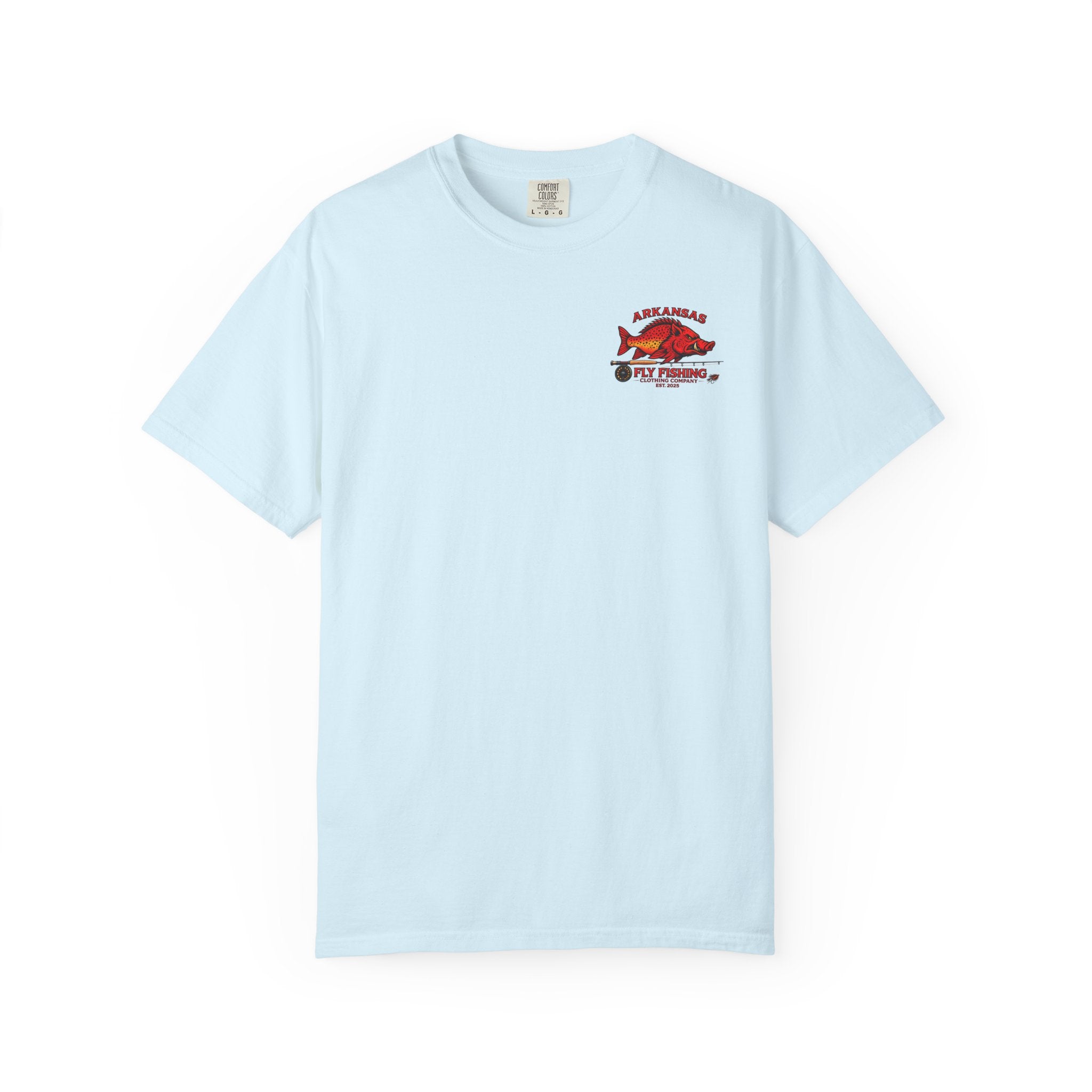 AFFCC White River Fishing Map T-Shirt — “Hogs Are Caught Here” Arkansas White River Trout Map