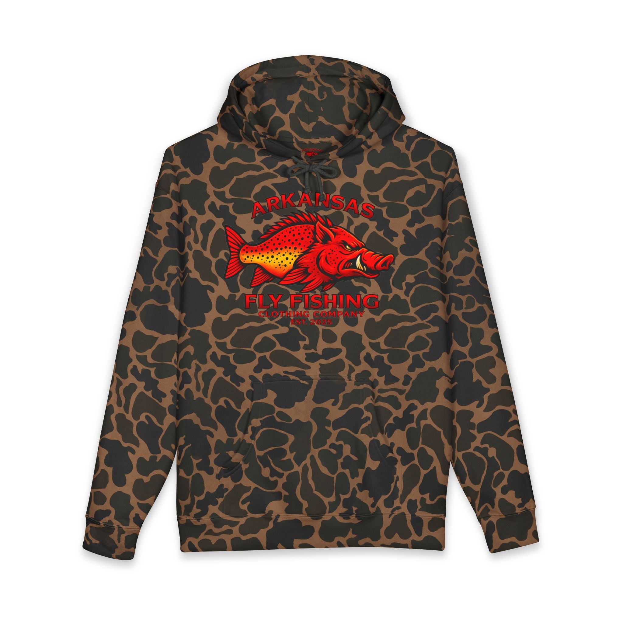 Arkansas Fly Fishing Clothing Company CAMO Hoodie – Vintage Fly Fishing Clothing