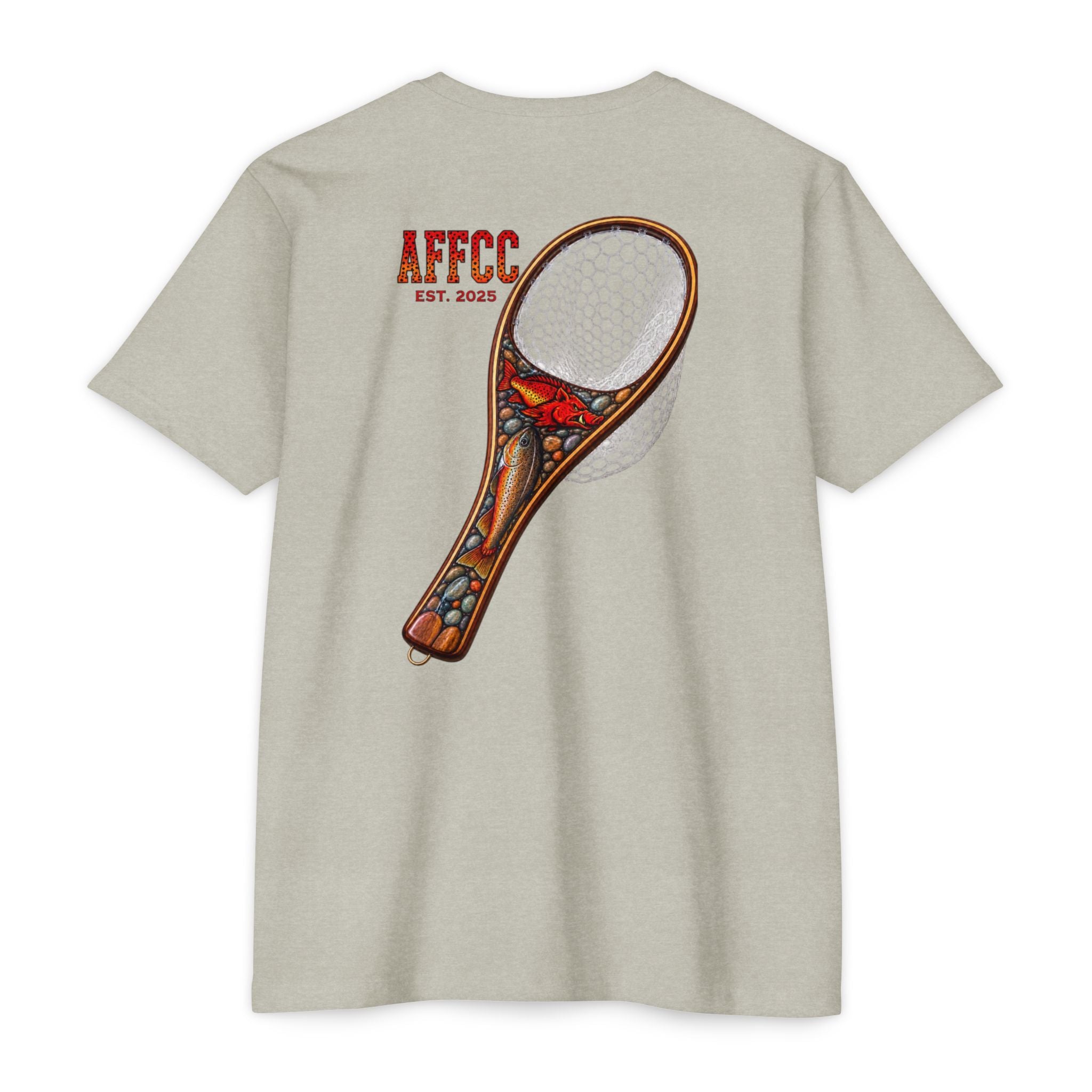 AFFCC Fly Fishing T‑Shirt — Vintage Net Artwork (AFCC, Est. 2025)
