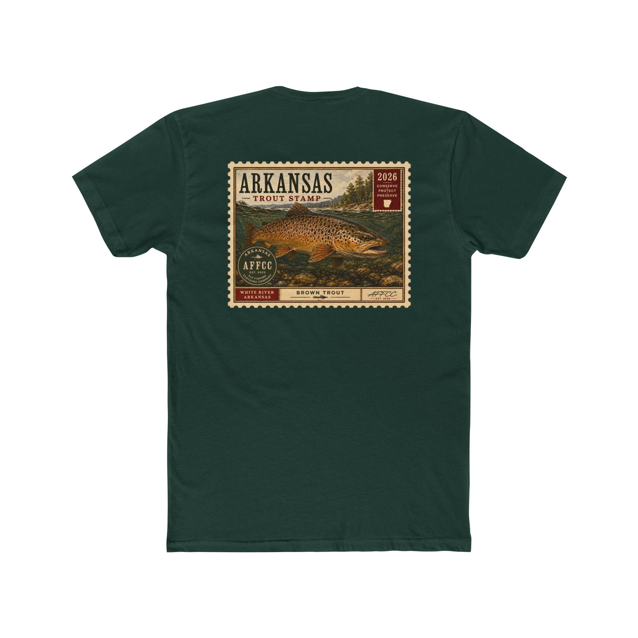 AFFCC Arkansas Trout Stamp T-Shirt — Vintage Fishing Tee