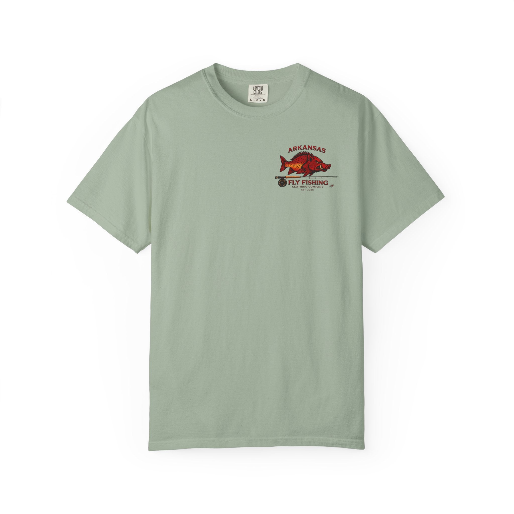 Arkansas Fly Fishing Clothing Company T-Shirt — Hog/Trout State Fishing Tee