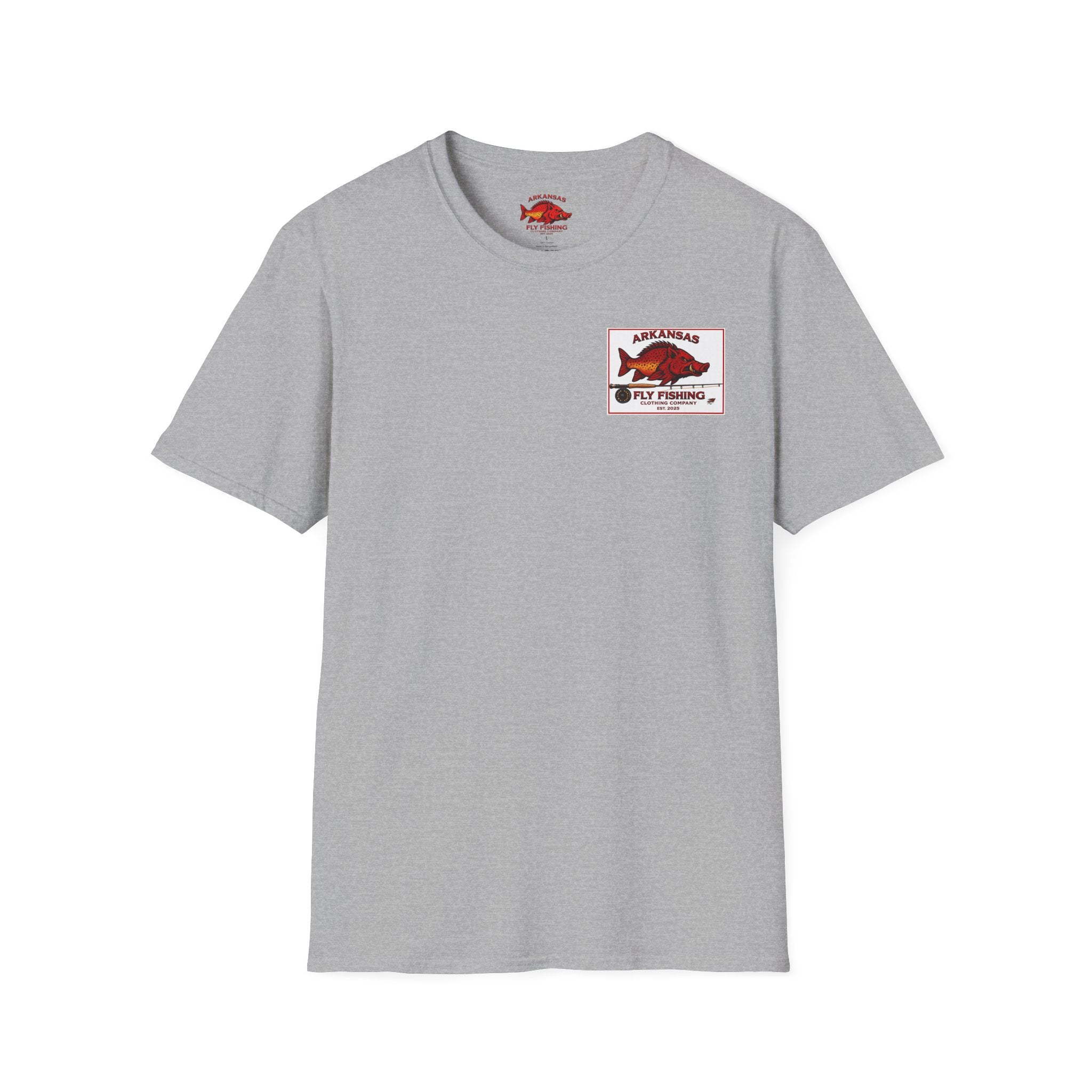 AFFCC Arkansas Fly Fishing Patch T-Shirt — Trout Logo Pocket Tee