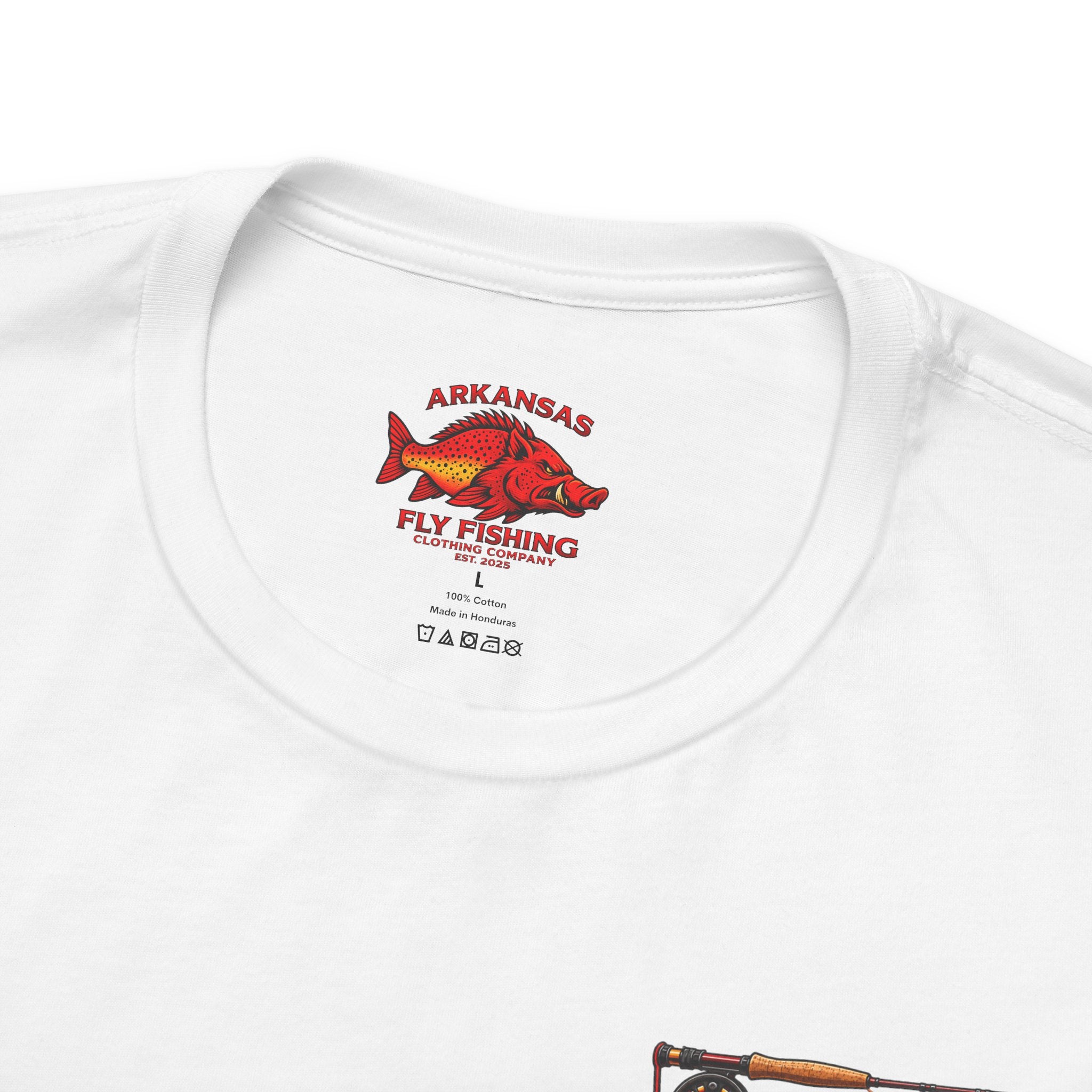 Athletic fit Runs Small AFFCC EST. 2025 Arkansas Fly Fishing Santa Christmas Tee