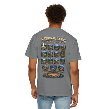 AFFCC National Parks Trout Roadtrip T‑Shirt — US Parks Vintage Design