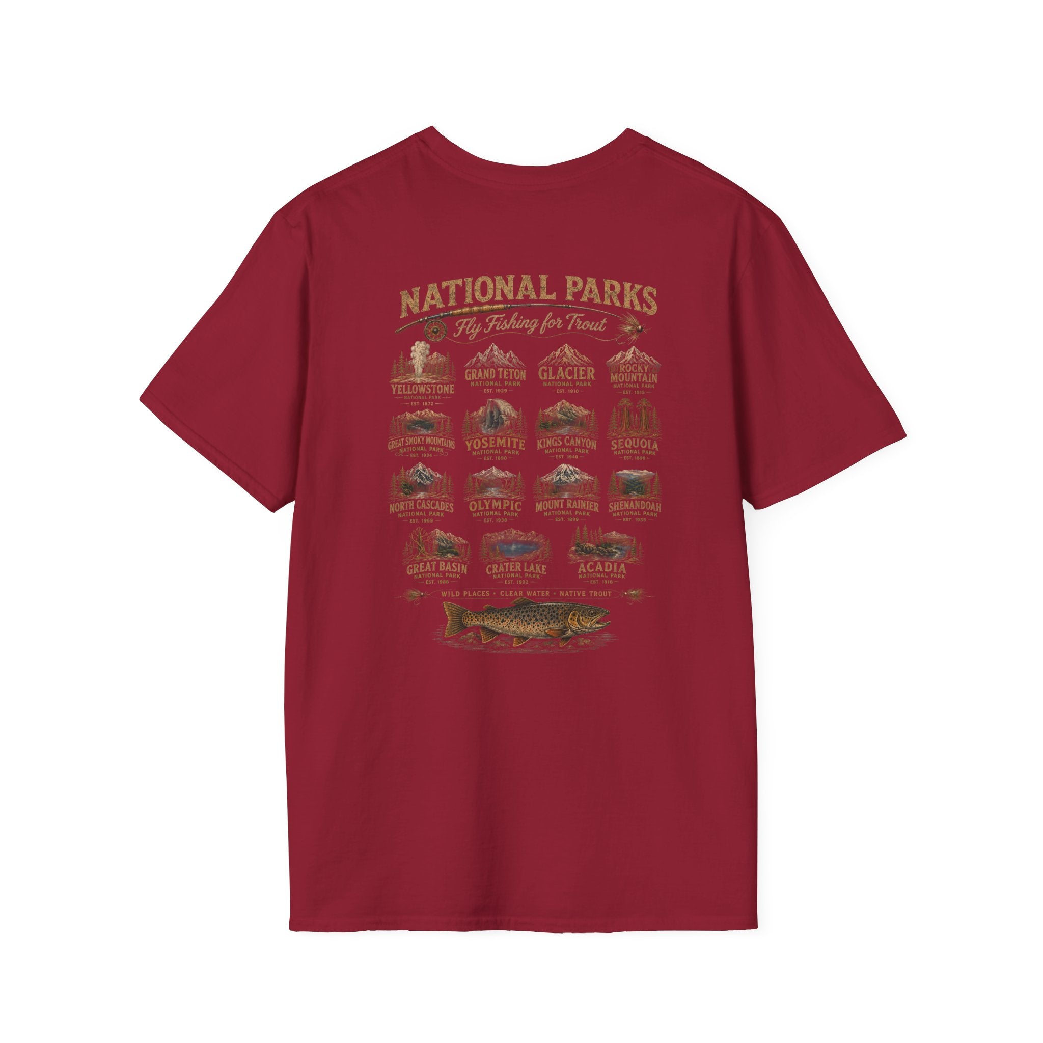 AFFCC Arkansas Fly Fishing Clothing Company Logo T-Shirt | Trout Fly Fishing National Parks Angler Tee