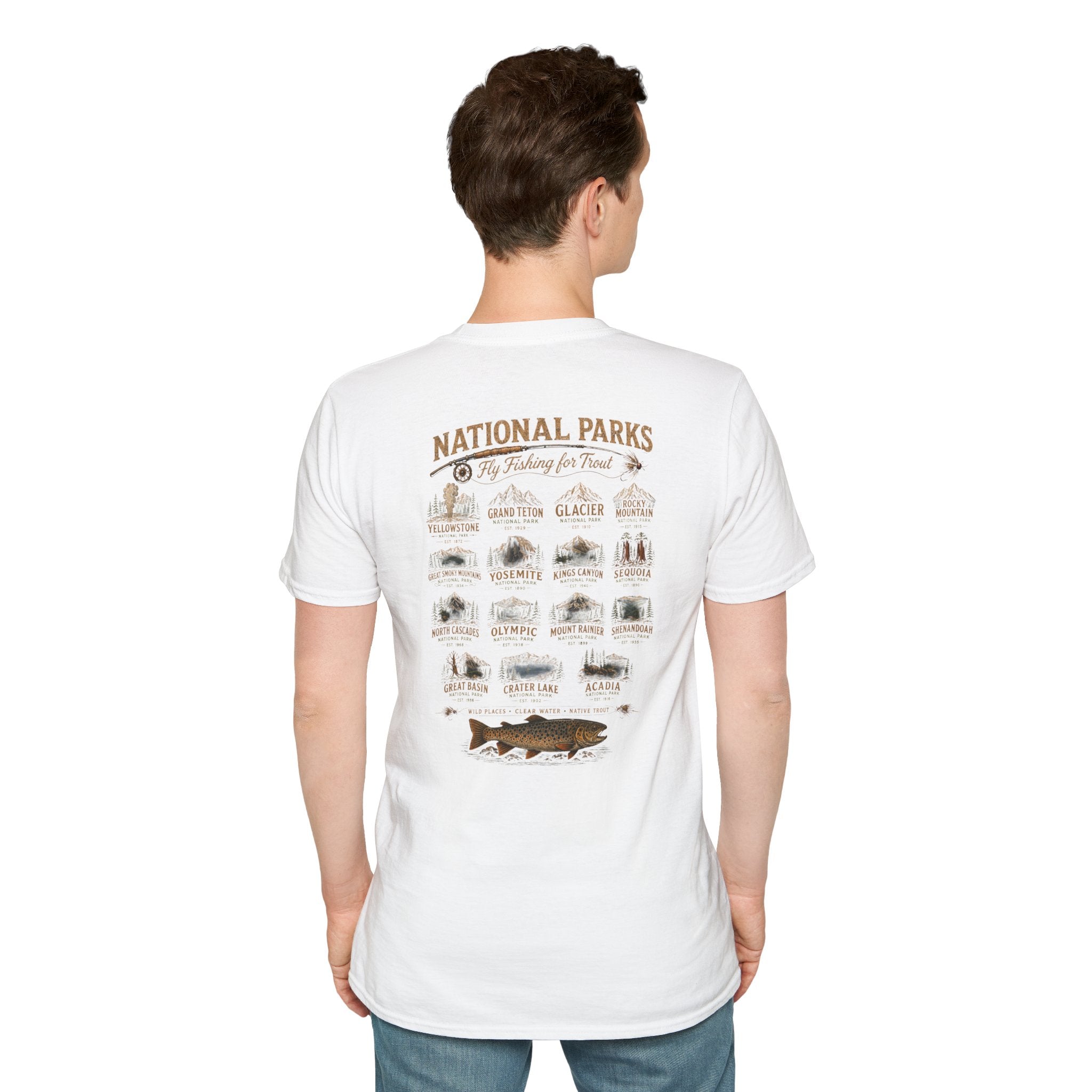 AFFCC Arkansas Fly Fishing Clothing Company Logo T-Shirt | Trout Fly Fishing National Parks Angler Tee