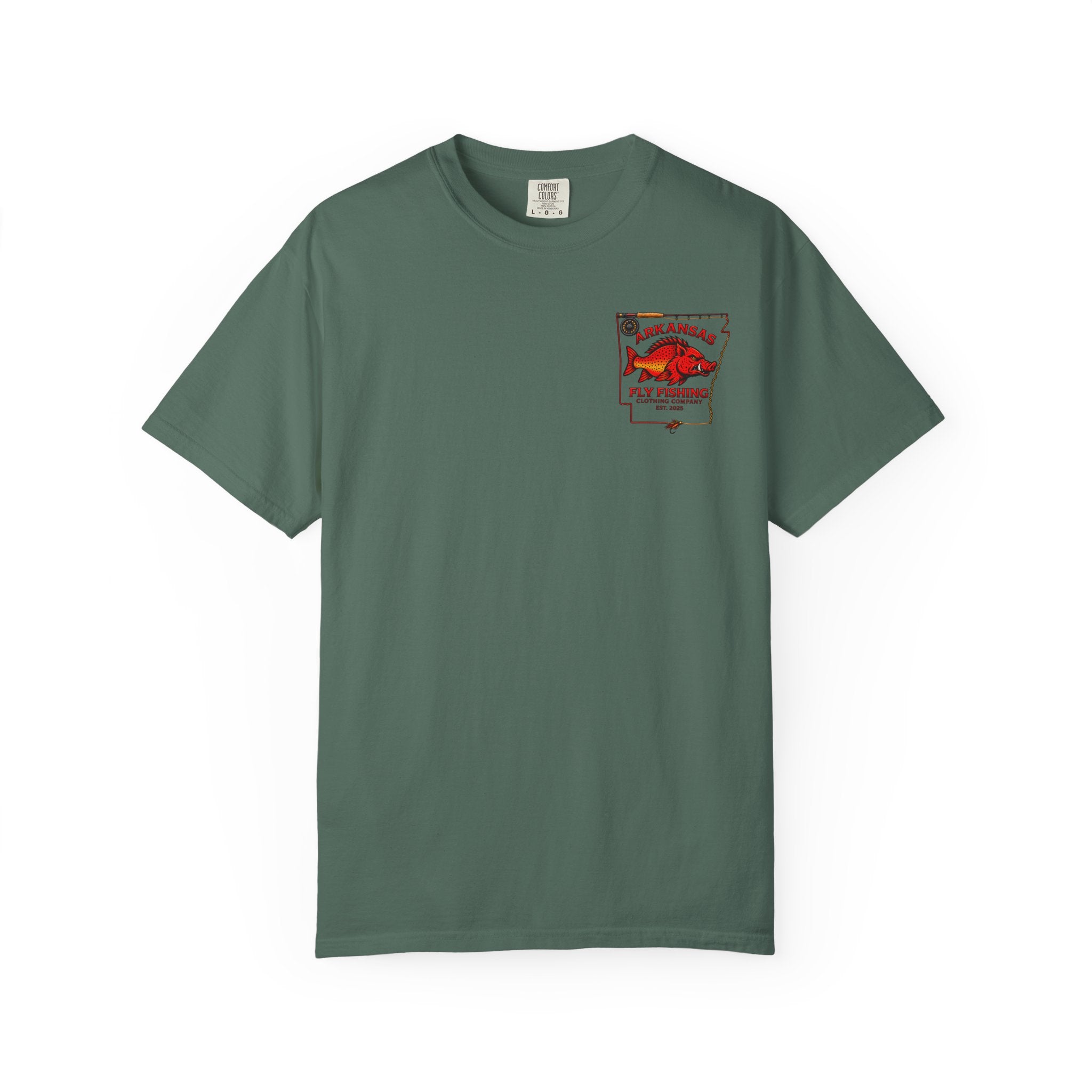 Arkansas Fly Fishing Clothing Company T-Shirt — X-Ray Trout Anatomy Graphic