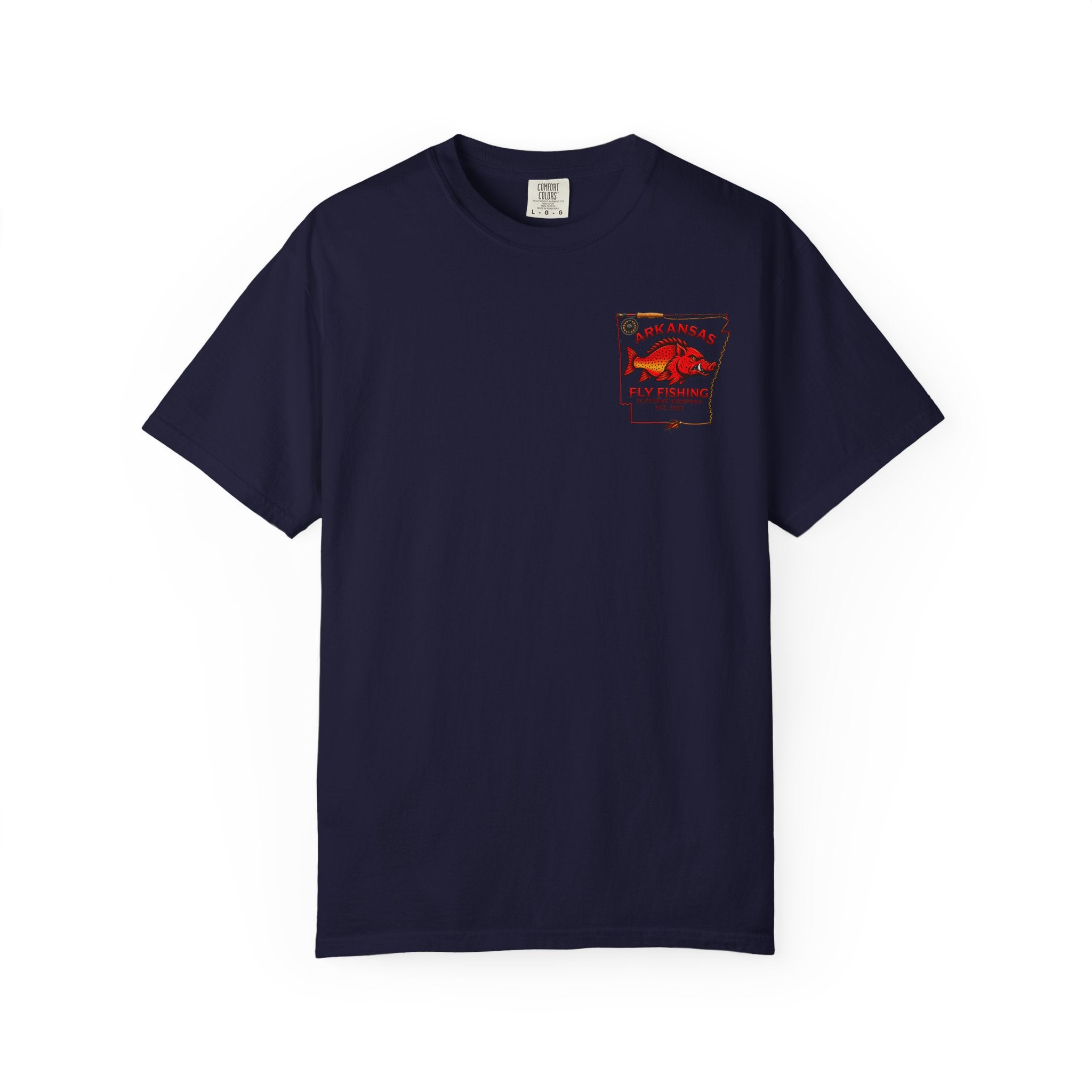 Arkansas Fly Fishing Clothing Company T-Shirt — X-Ray Trout Anatomy Graphic