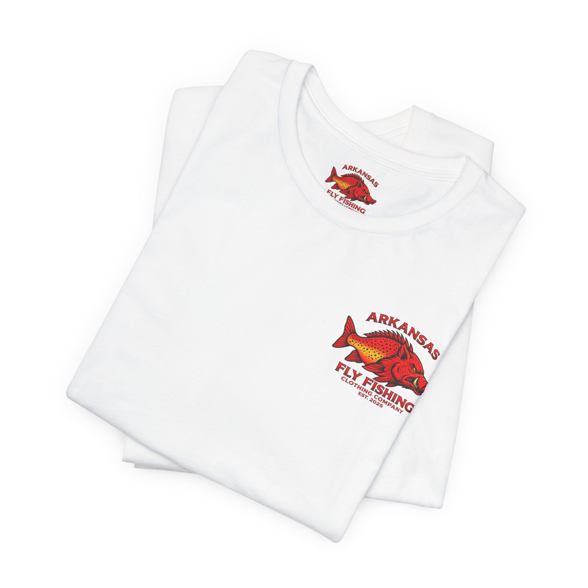 Athletic fit Runs Small Arkansas Fly Fishing Clothing Company Tee — Cutthroat Trout Graphic Short Sleeve Shirt