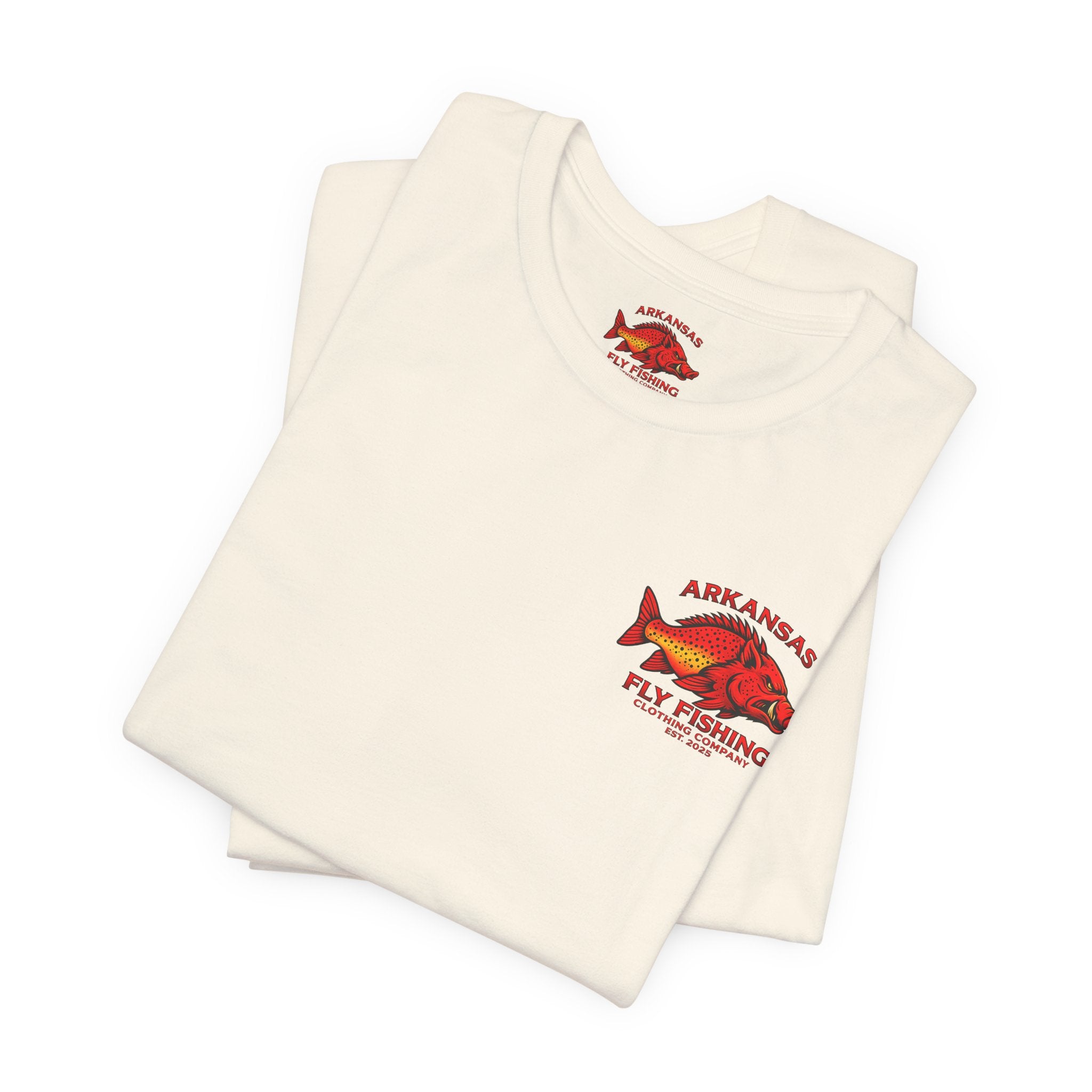 Athletic fit Runs Small Arkansas Fly Fishing Clothing Company Tee — Cutthroat Trout Graphic Short Sleeve Shirt