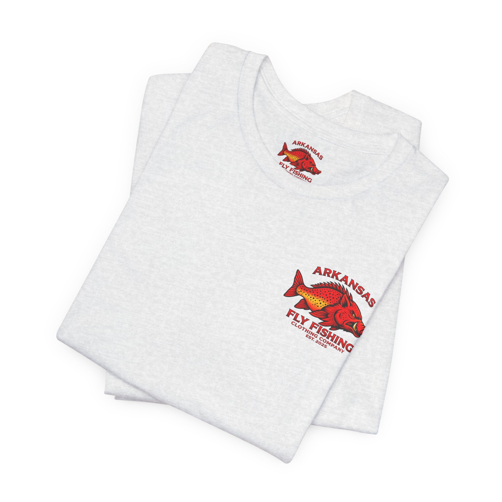 Athletic fit Runs Small Arkansas Fly Fishing Clothing Company Tee — Cutthroat Trout Graphic Short Sleeve Shirt