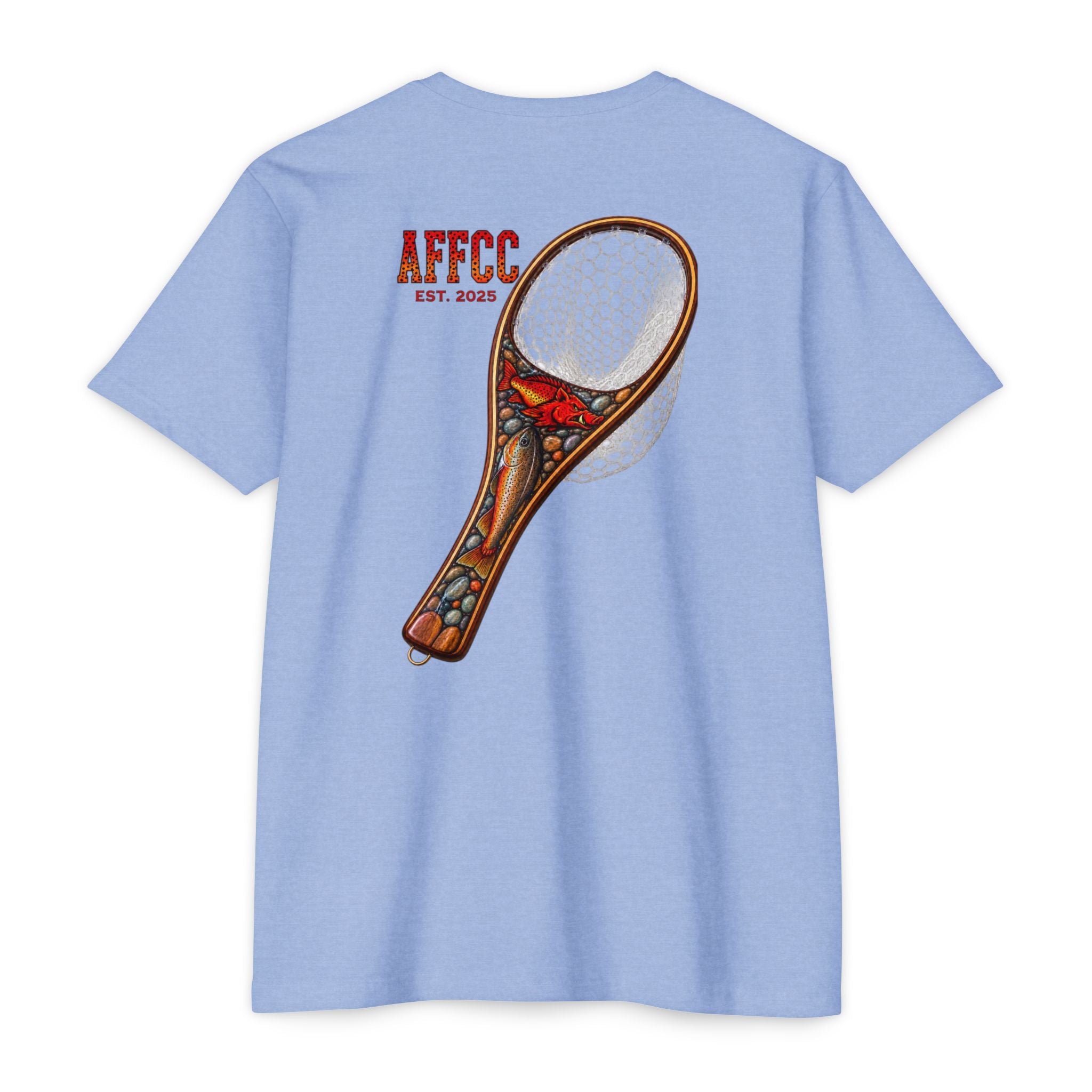 AFFCC Fly Fishing T‑Shirt — Vintage Net Artwork (AFCC, Est. 2025)