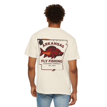 Arkansas Fly Fishing Clothing Company T-Shirt — Hog/Trout State Fishing Tee