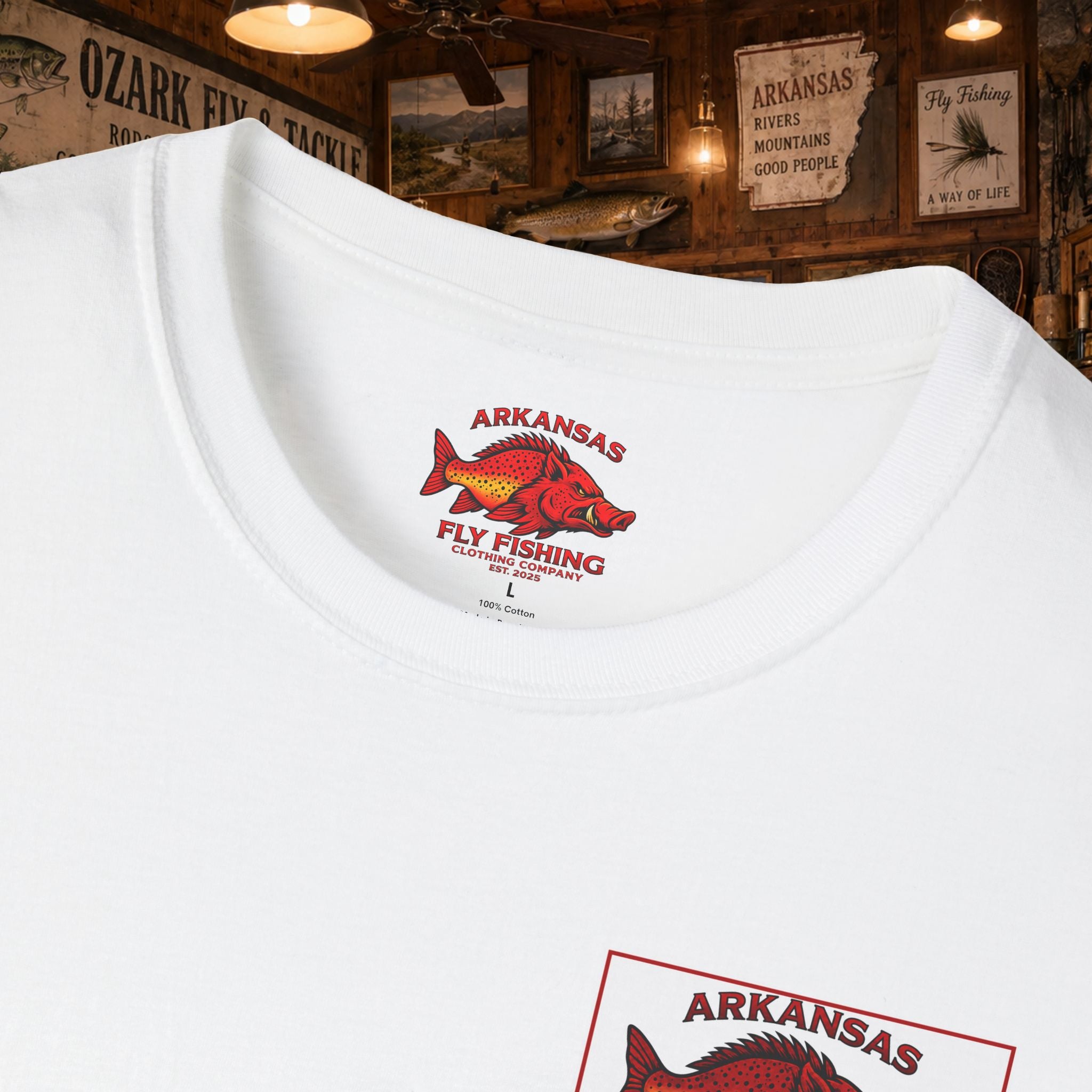 AFFCC Duck Hunting Fly Fishing Vintage Graphic T-Shirt — AFCCC T-Shirt