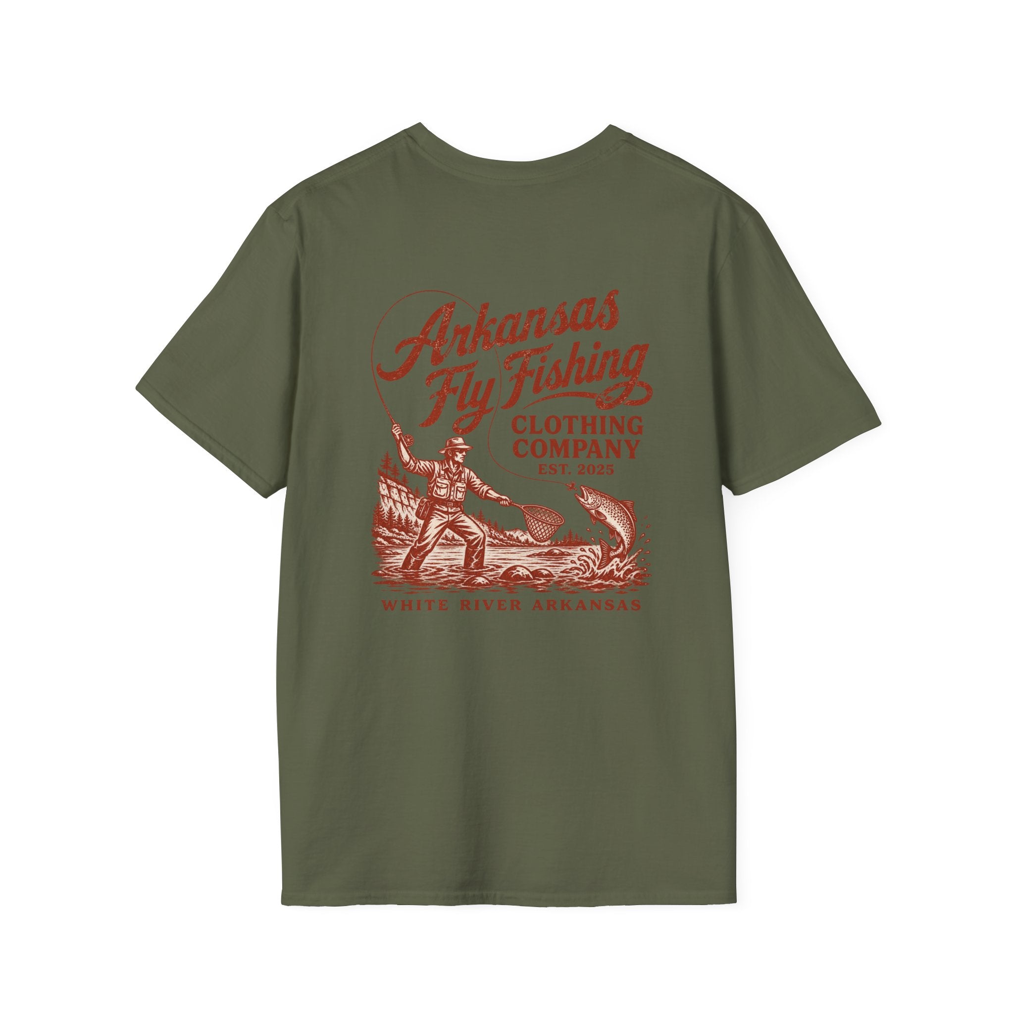AFFCC Fly Fishing T-Shirt — Arkansas Hog/Trout Hybrid Graphic Tee