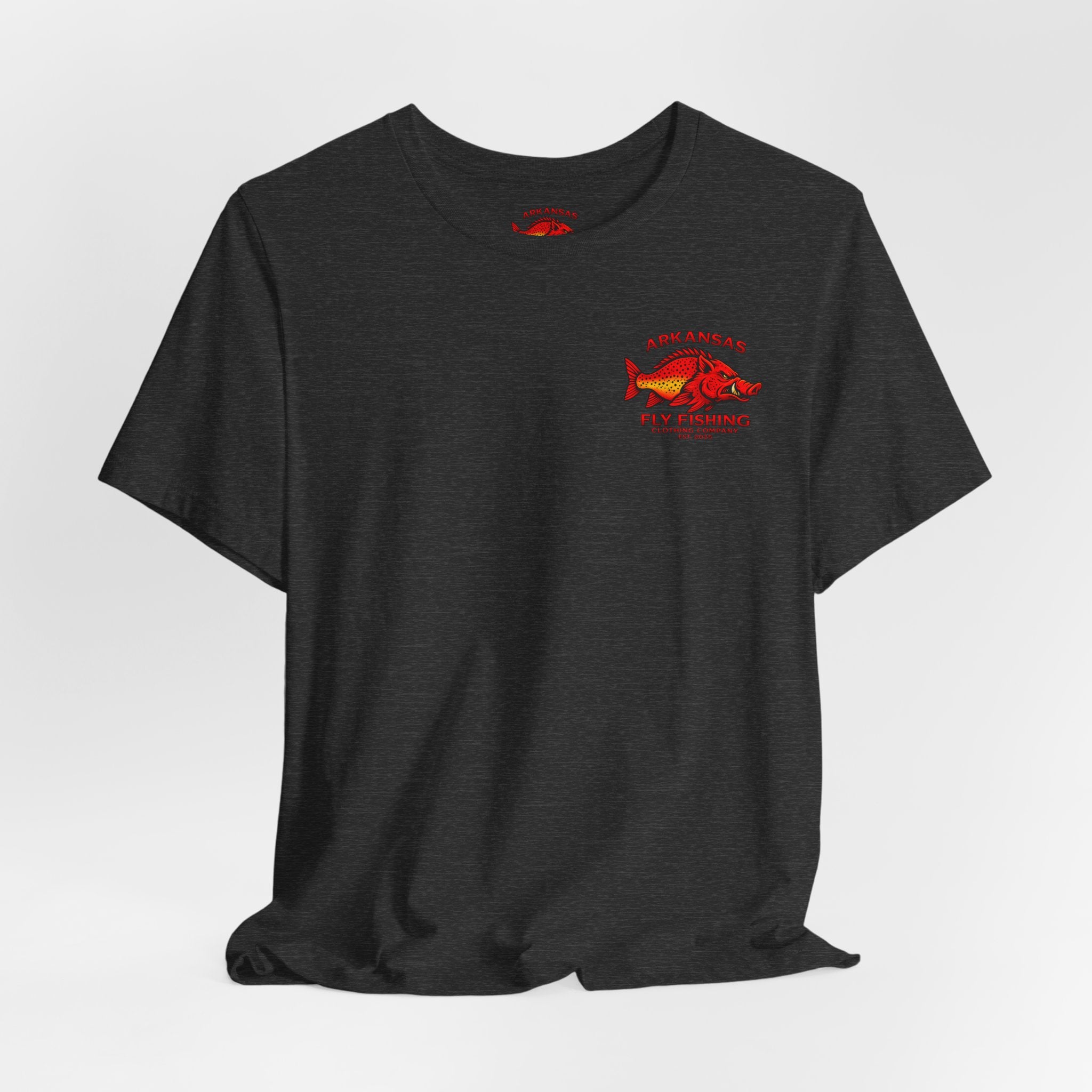 Athletic fit Runs Small Arkansas Fly Fishing Clothing Company Tee — Cutthroat Trout Graphic Short Sleeve Shirt