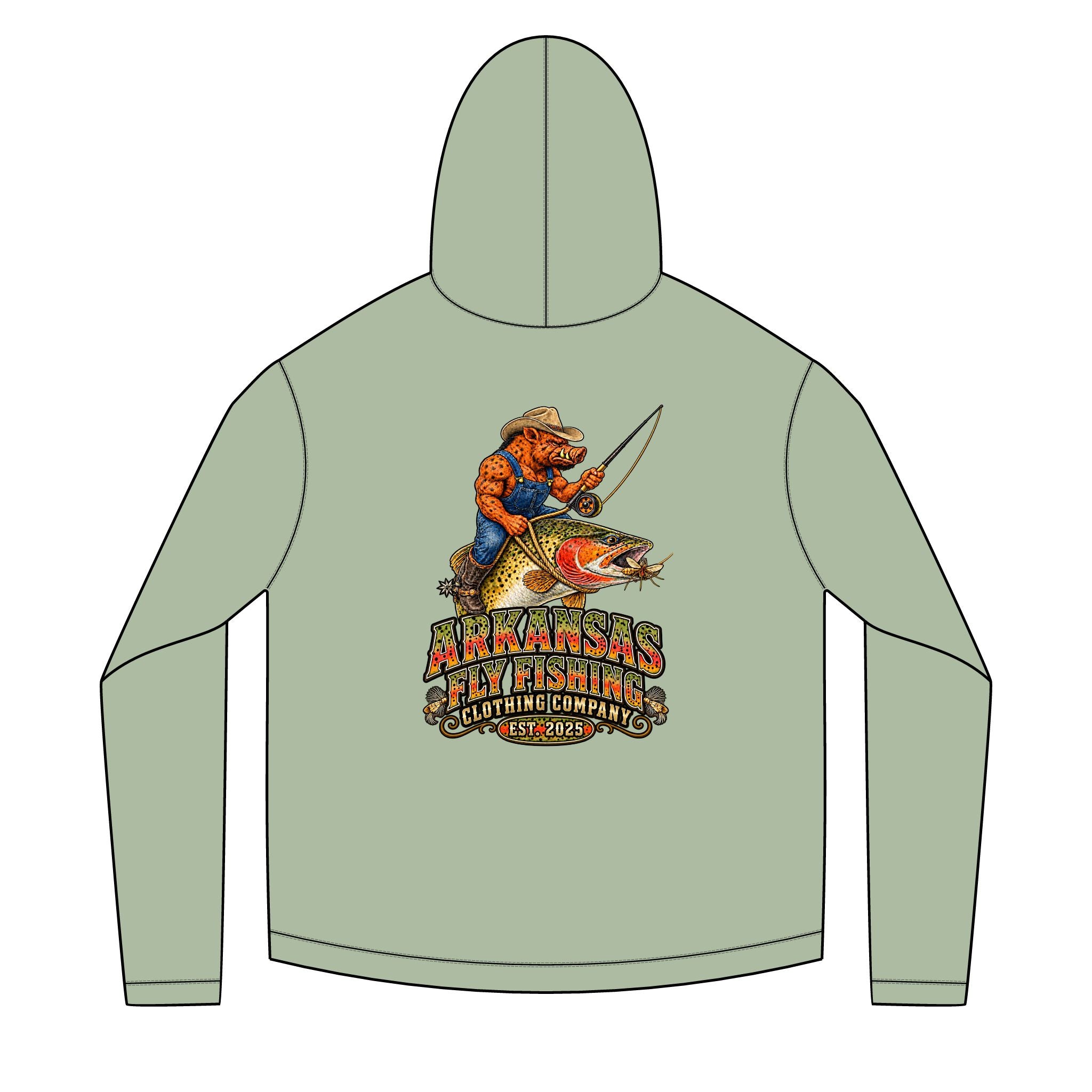 AFFCC Hog/ Man Hybrid Riding Cutthroat Sun Hoodie — Sun Hoodie
