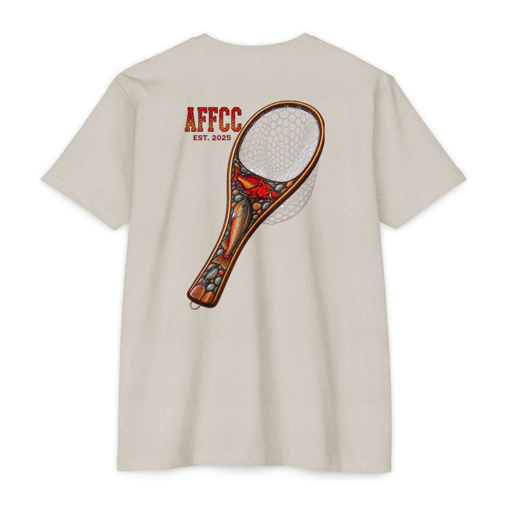 AFFCC Fly Fishing T‑Shirt — Vintage Net Artwork (AFCC, Est. 2025)