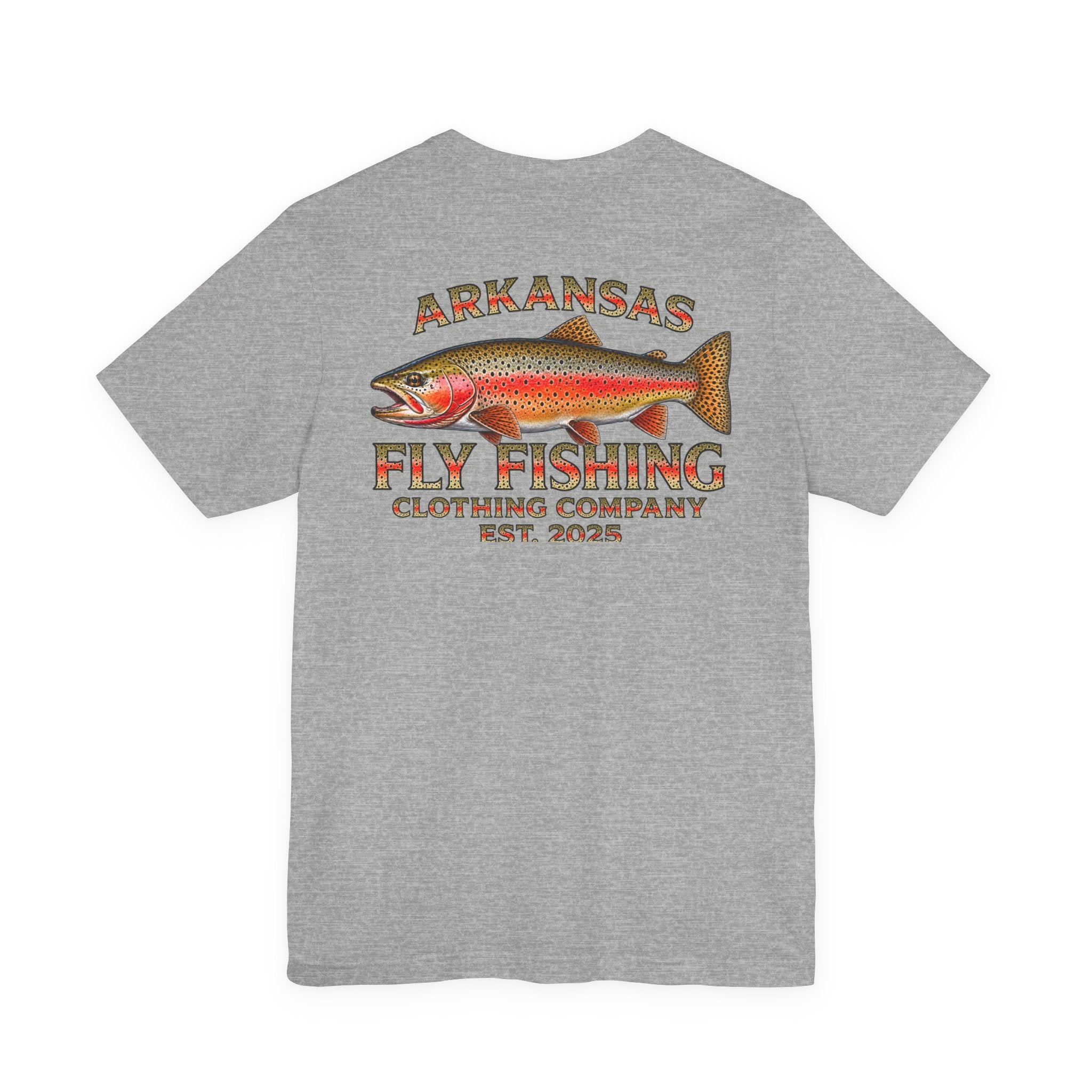 Athletic fit Runs Small Arkansas Fly Fishing Clothing Company Tee — Cutthroat Trout Graphic Short Sleeve Shirt