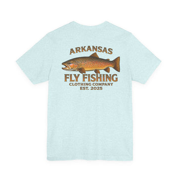 Athletic fit Runs Small Arkansas Fly Fishing Clothing Company T-Shirt — Brown Trout Graphic Tee