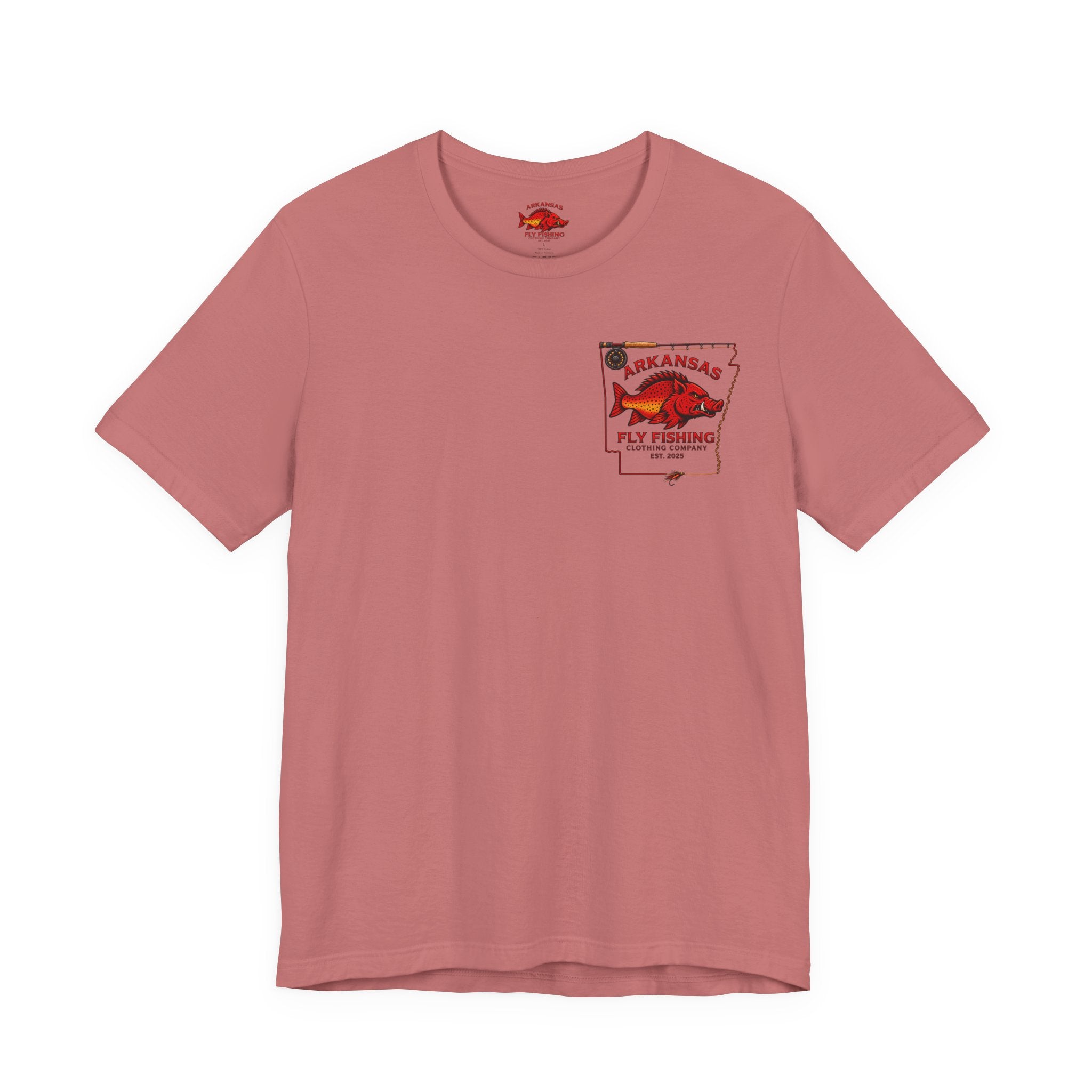 Athletic fit Runs Small AFFCC EST. 2025 Arkansas Fly Fishing Santa Christmas Tee