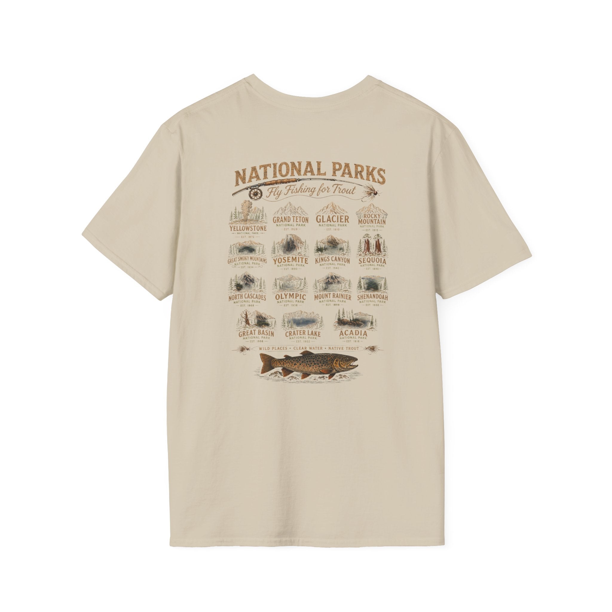 AFFCC Arkansas Fly Fishing Clothing Company Logo T-Shirt | Trout Fly Fishing National Parks Angler Tee