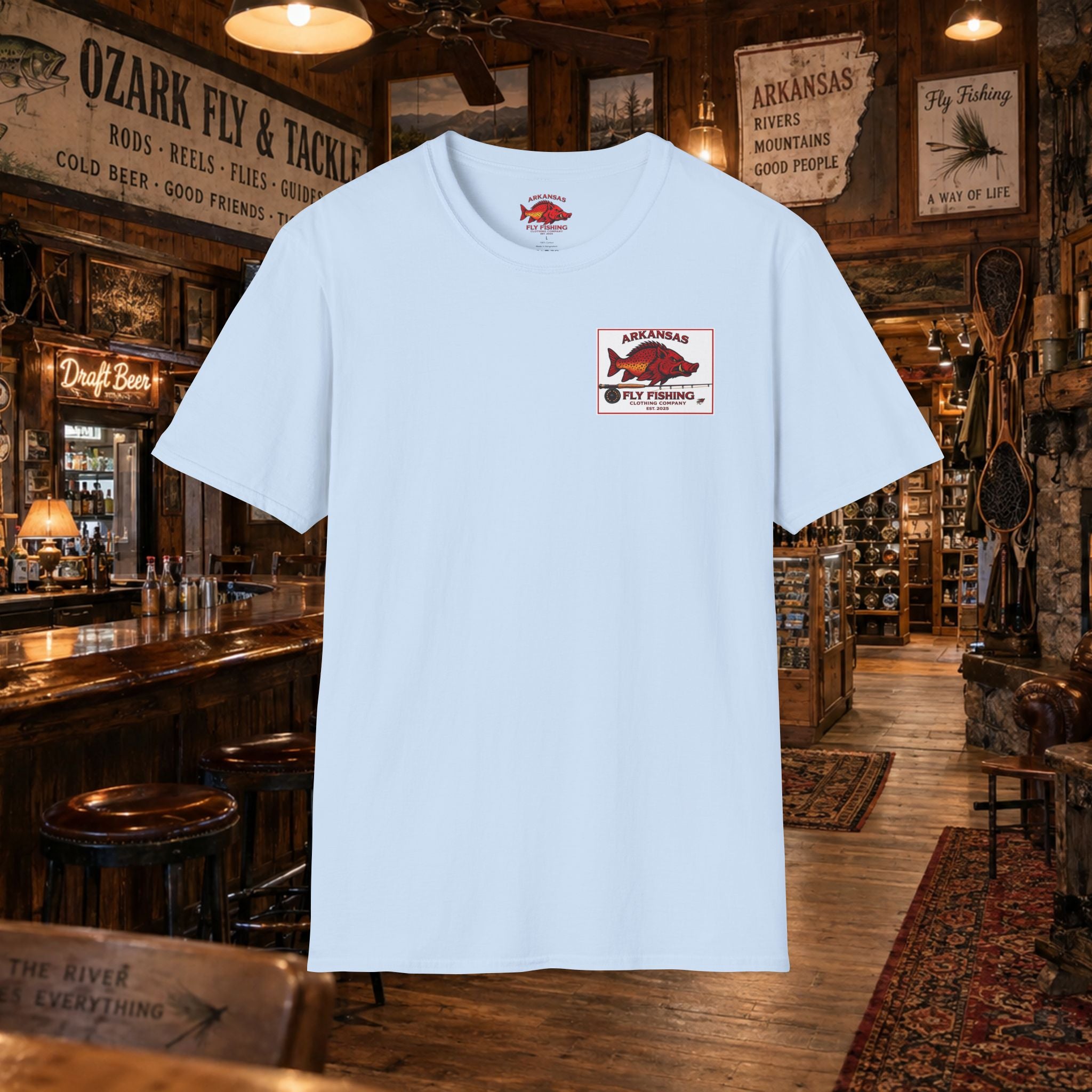 AFFCC Duck Hunting Fly Fishing Vintage Graphic T-Shirt — AFCCC T-Shirt