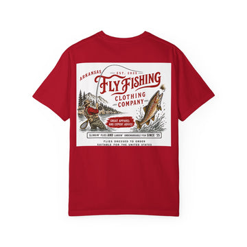AFFCC Vintage Hog/Trout Hybrid Patch T-Shirt | Small Chest Pocket Graphic/ Large Vintage Back Graphic
