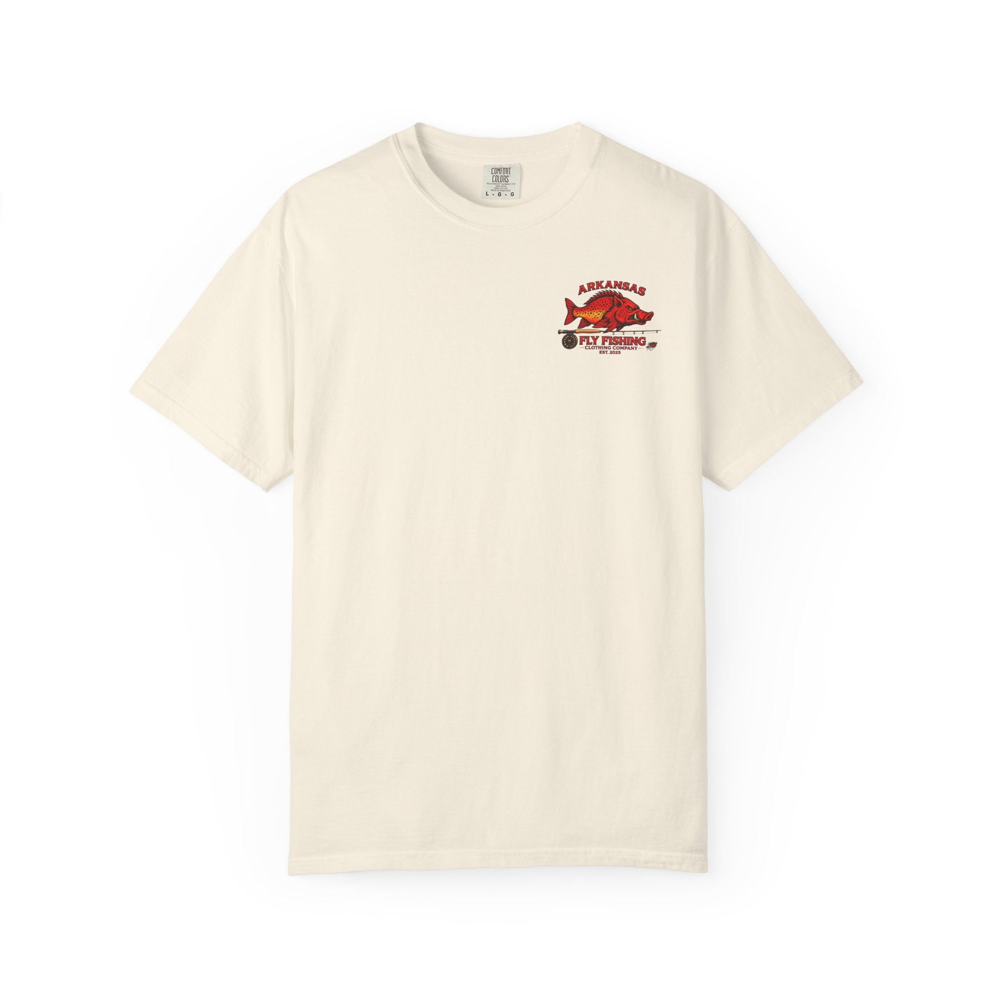 AFFCC White River Fishing Map T-Shirt — “Hogs Are Caught Here” Arkansas White River Trout Map