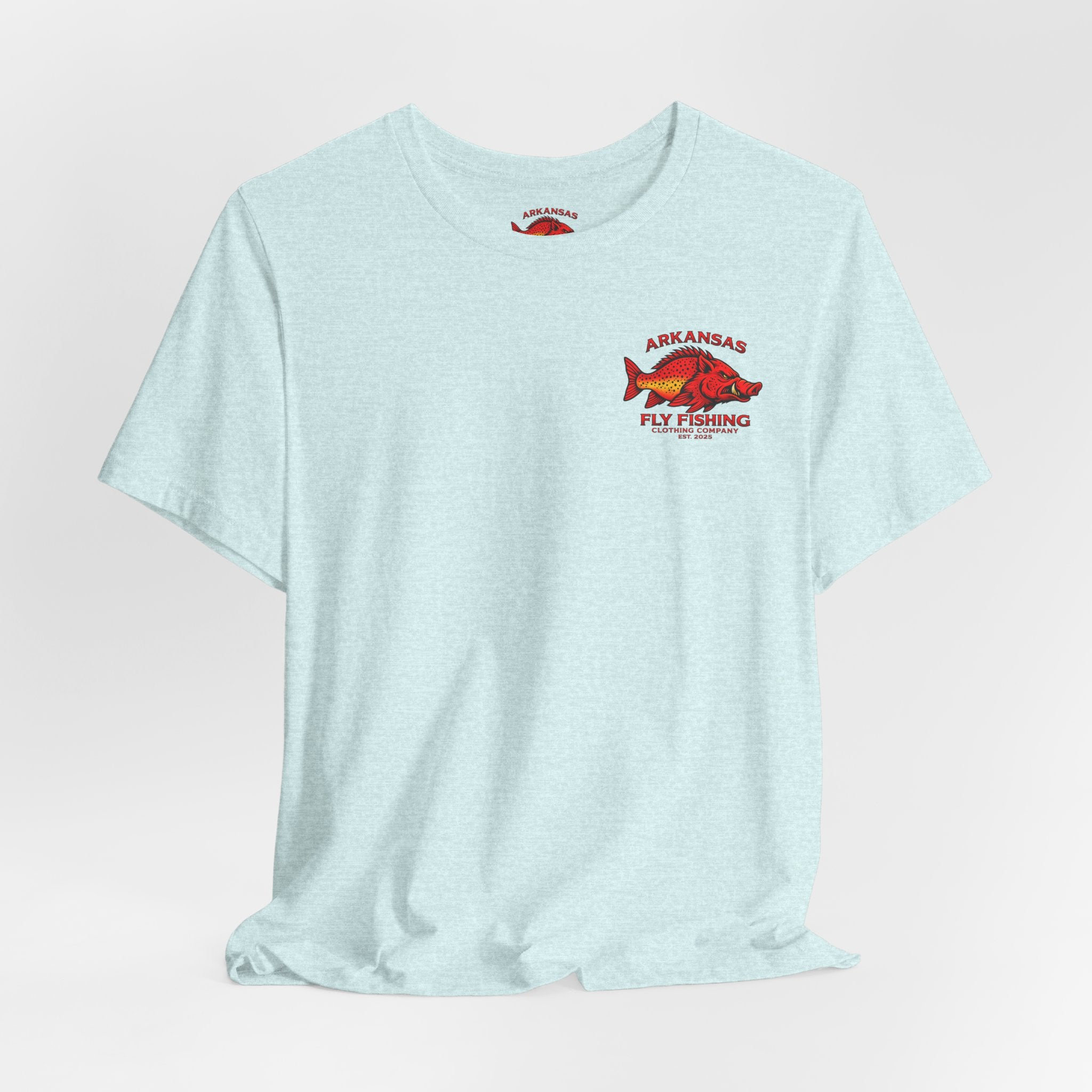 Athletic fit Runs Small Arkansas Fly Fishing Clothing Company Tee — Cutthroat Trout Graphic Short Sleeve Shirt