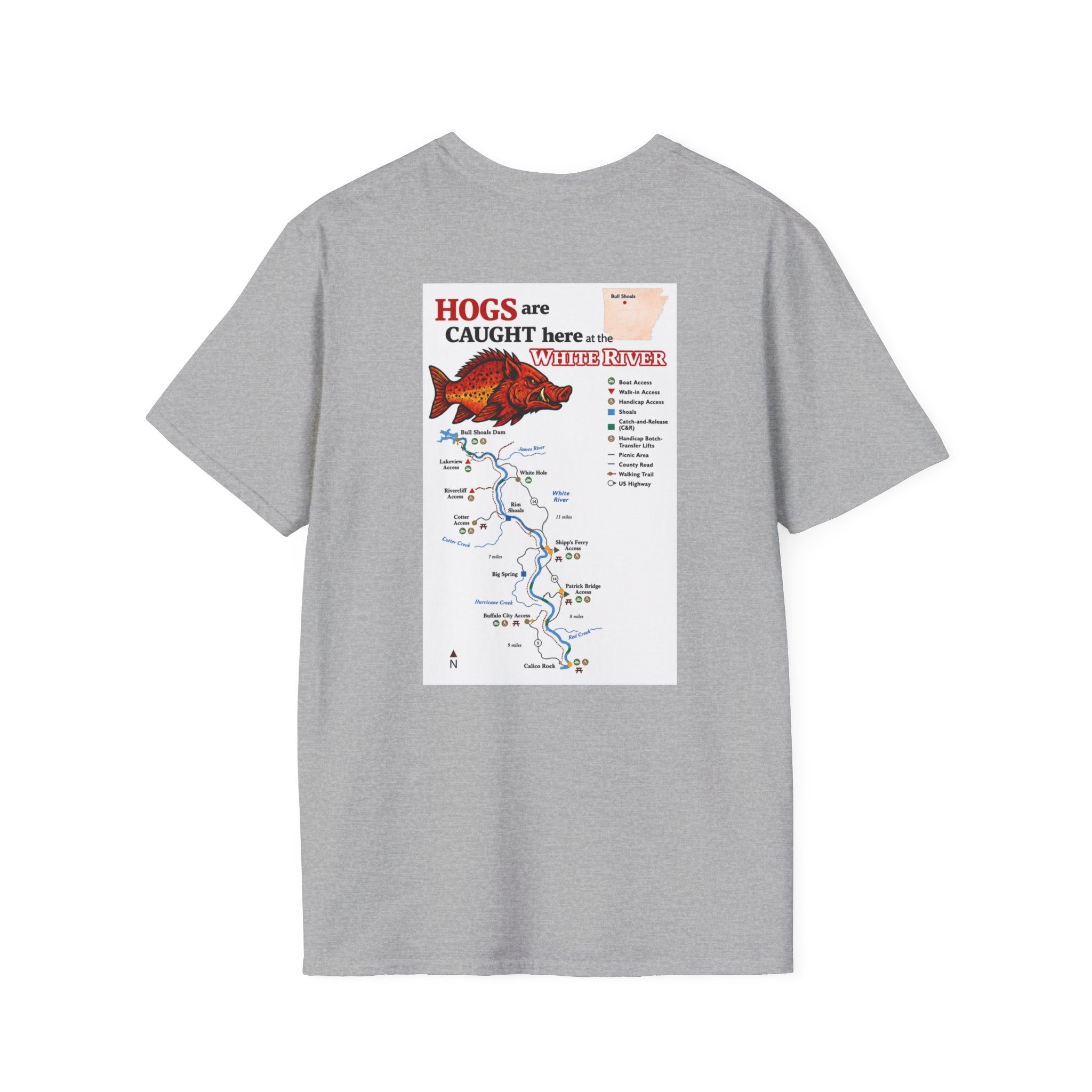 AFFCC Arkansas Fly Fishing  Tee — Vintage Trout Logo T-Shirt