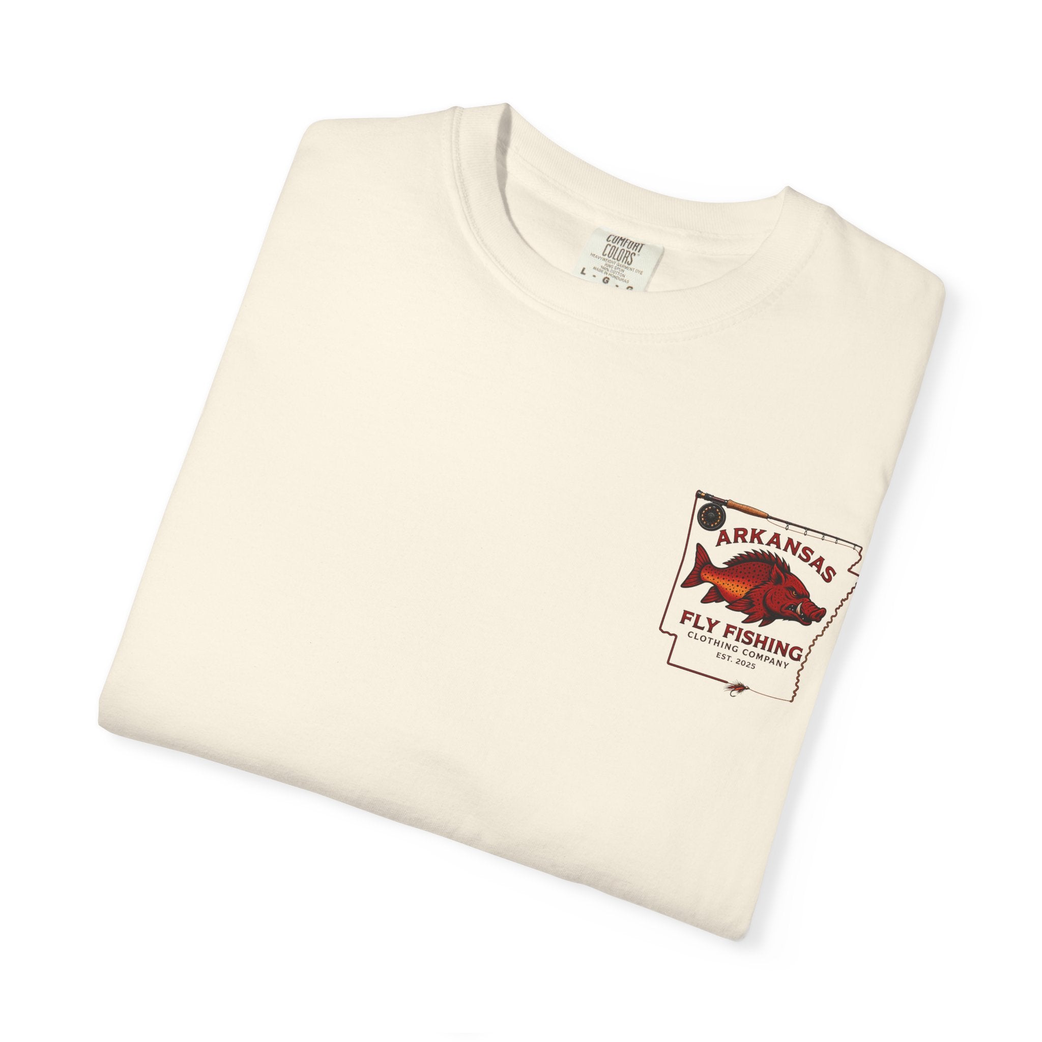 Fly Fishing T‑Shirt — Arkansas Boar Angler Graphic Tee