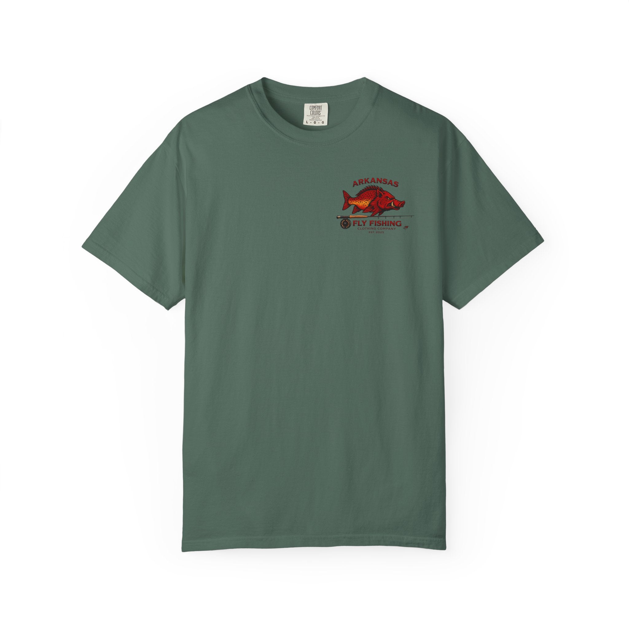 Arkansas Fly Fishing Clothing Company T-Shirt — Hog/Trout State Fishing Tee