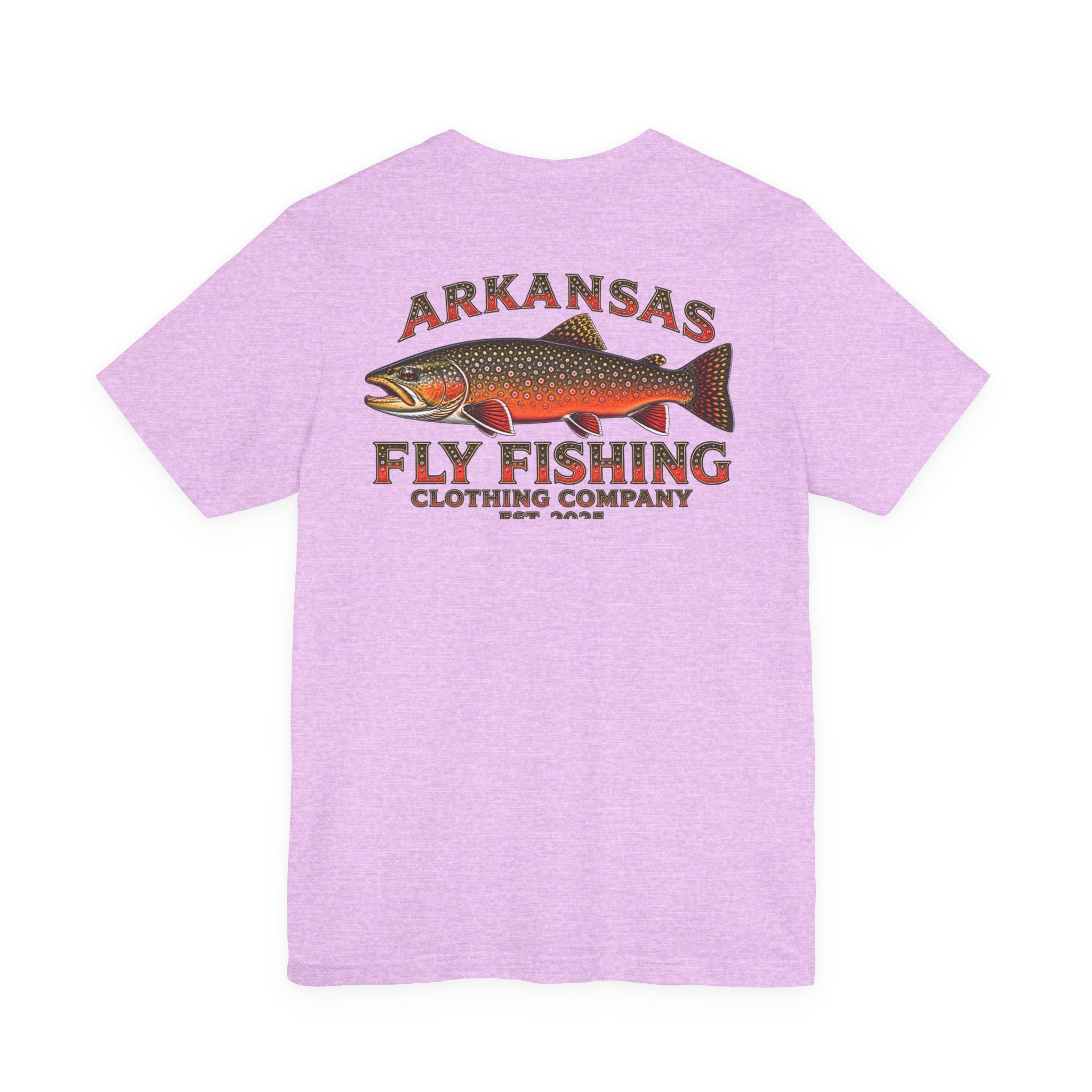 Athletic Fit Runs Small Arkansas Fly Fishing Clothing Company T-Shirt — Brooke Trout Graphic Tee