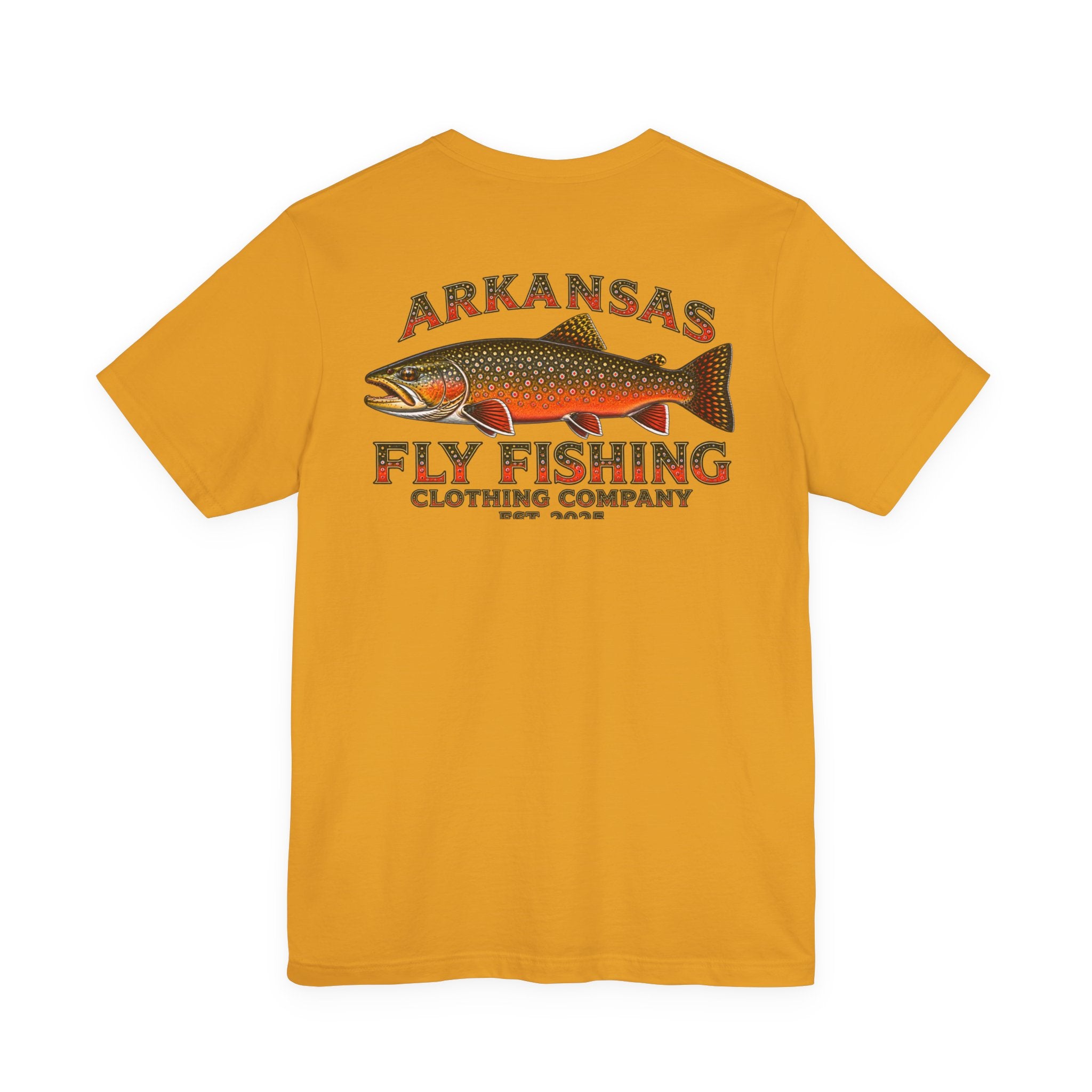 Athletic Fit Runs Small Arkansas Fly Fishing Clothing Company T-Shirt — Brooke Trout Graphic Tee