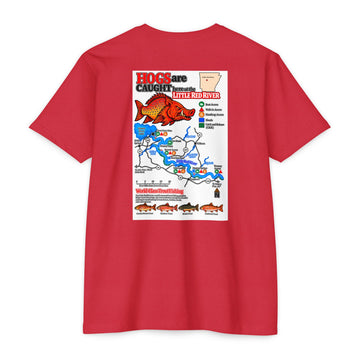 AFFCC Little Red River Map T-Shirt — “Hogs Are Caught” Little Red River Fishing Map Tee