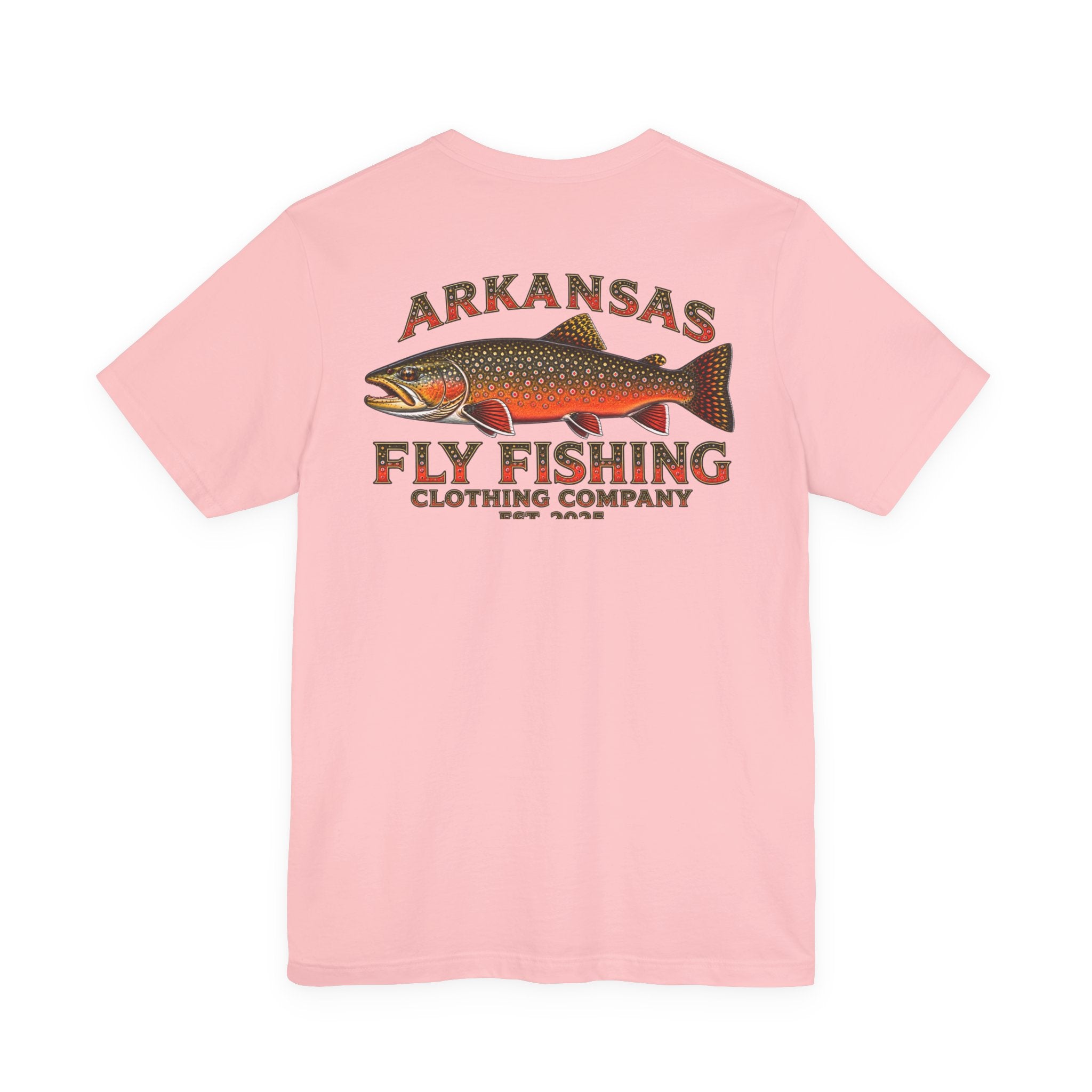 Athletic Fit Runs Small Arkansas Fly Fishing Clothing Company T-Shirt — Brooke Trout Graphic Tee