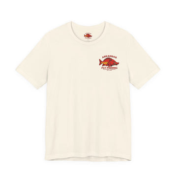 Athletic fit Runs Small Arkansas Fly Fishing Clothing Company Tee — Cutthroat Trout Graphic Short Sleeve Shirt
