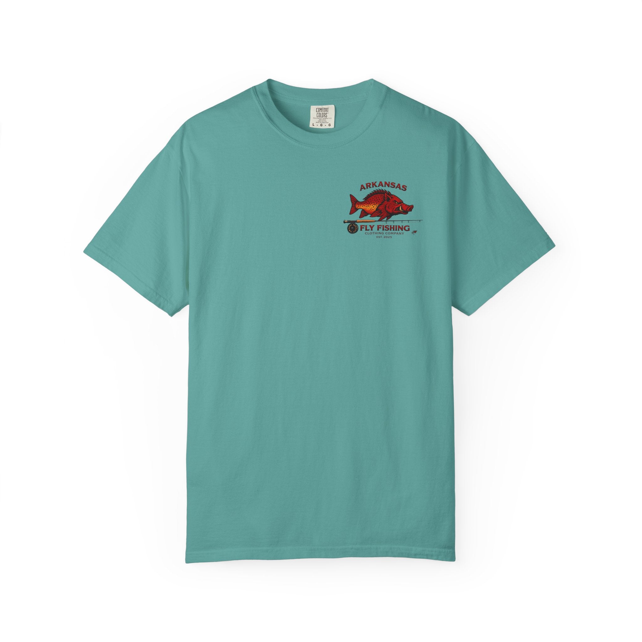 Arkansas Fly Fishing Clothing Company T-Shirt — Hog/Trout State Fishing Tee
