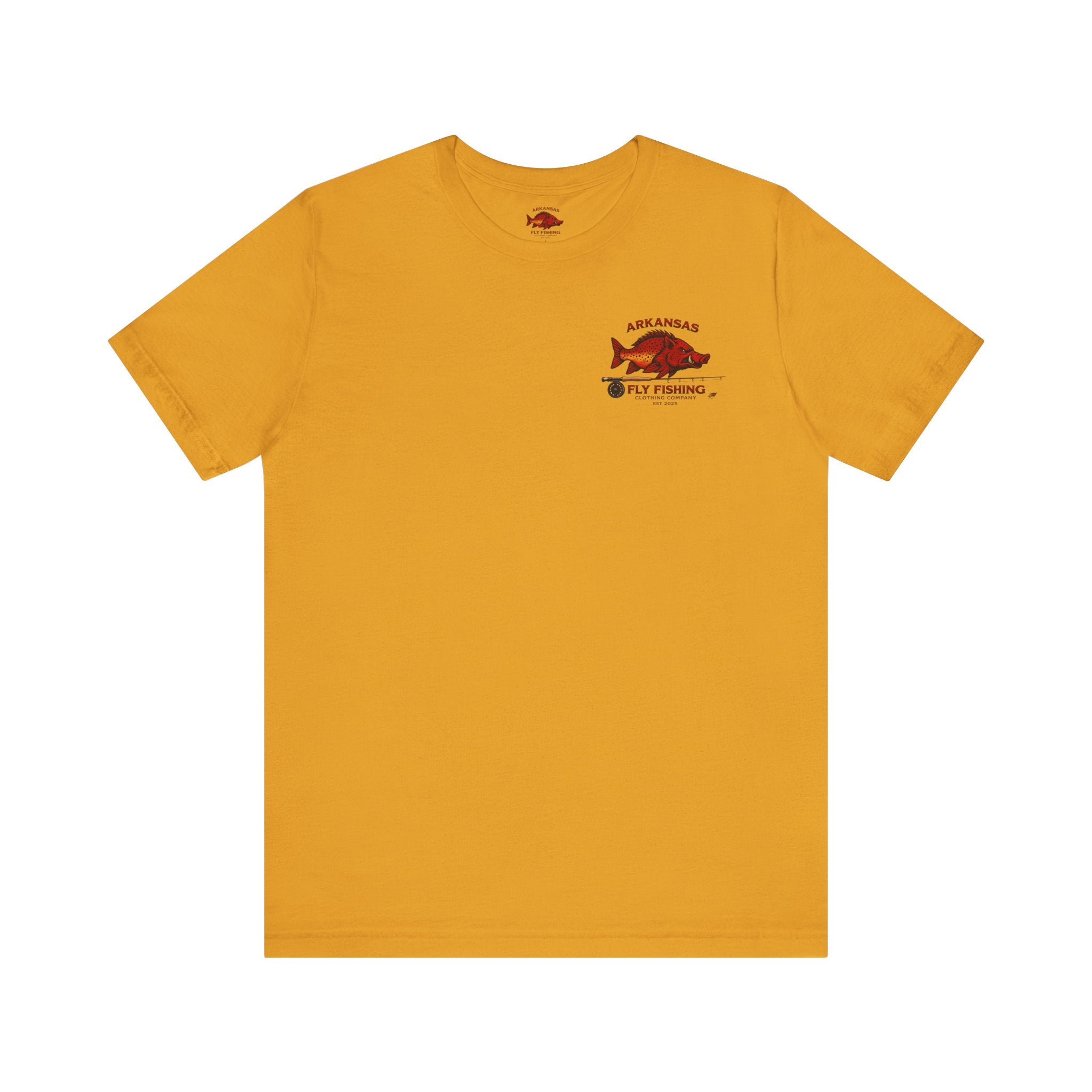Athletic Fit Runs Small ARKANSAS FLY FISHING CLOTHING COMPANY - FLY BOX Unisex Jersey Short Sleeve Tee