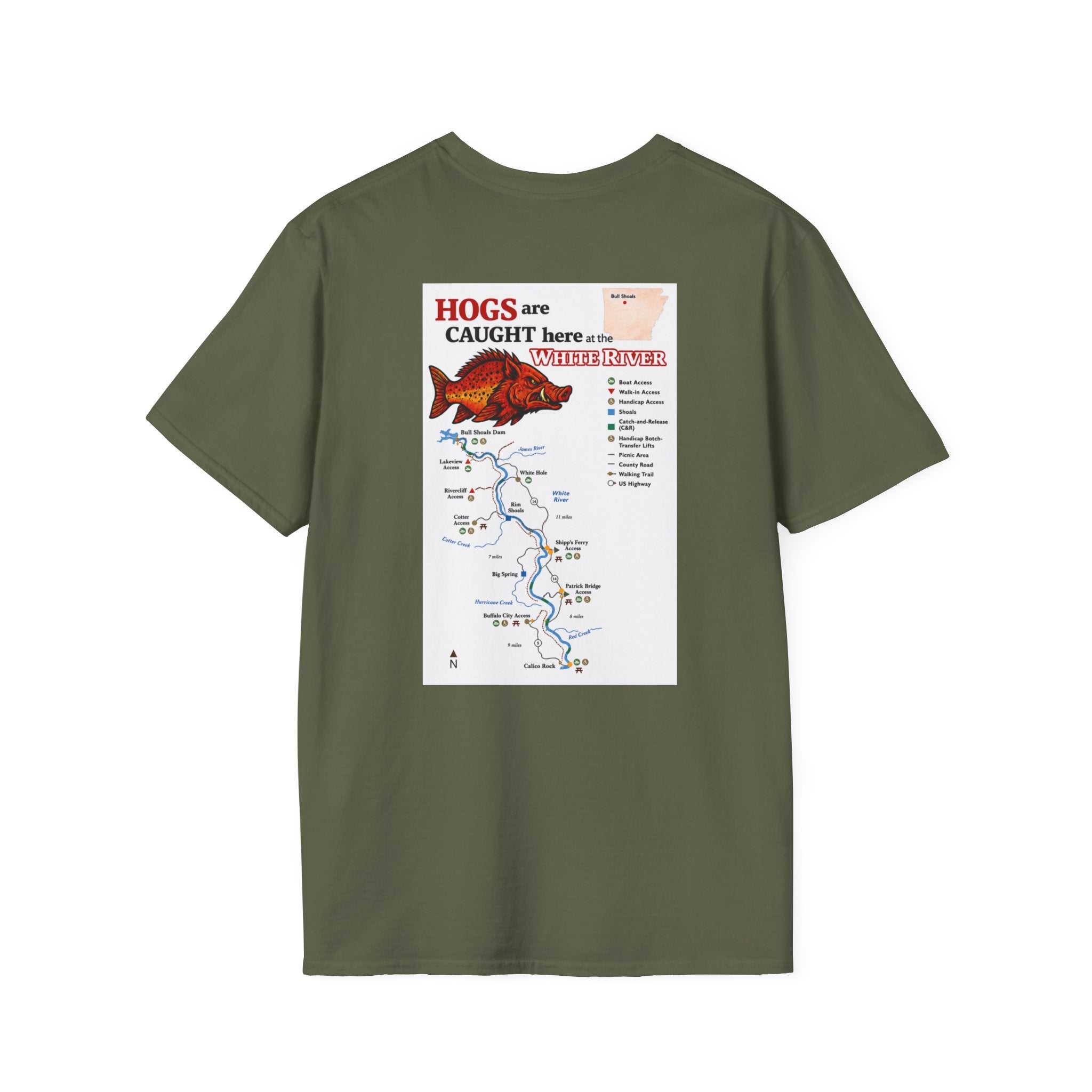 AFFCC Arkansas Fly Fishing  Tee — Vintage Trout Logo T-Shirt
