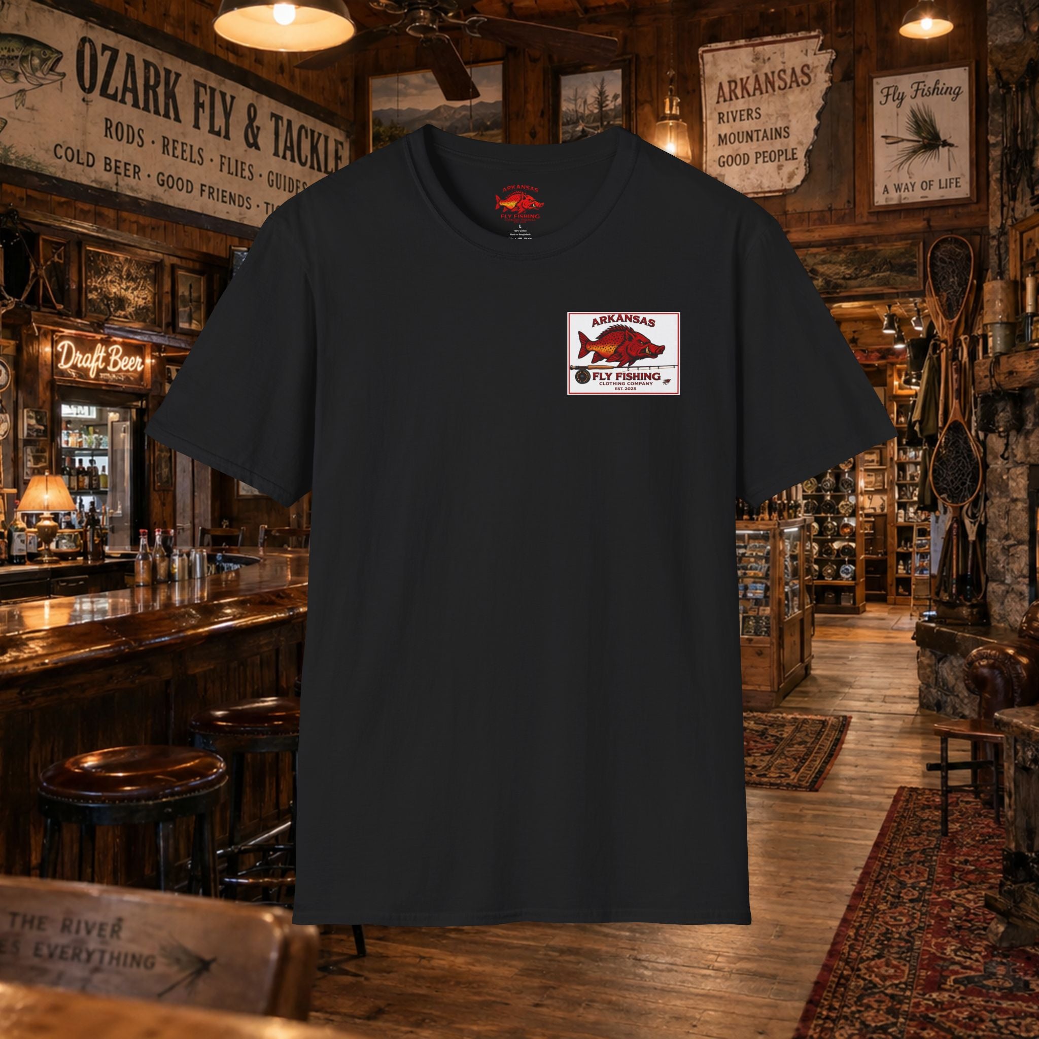 AFFCC Duck Hunting Fly Fishing Vintage Graphic T-Shirt — AFCCC T-Shirt