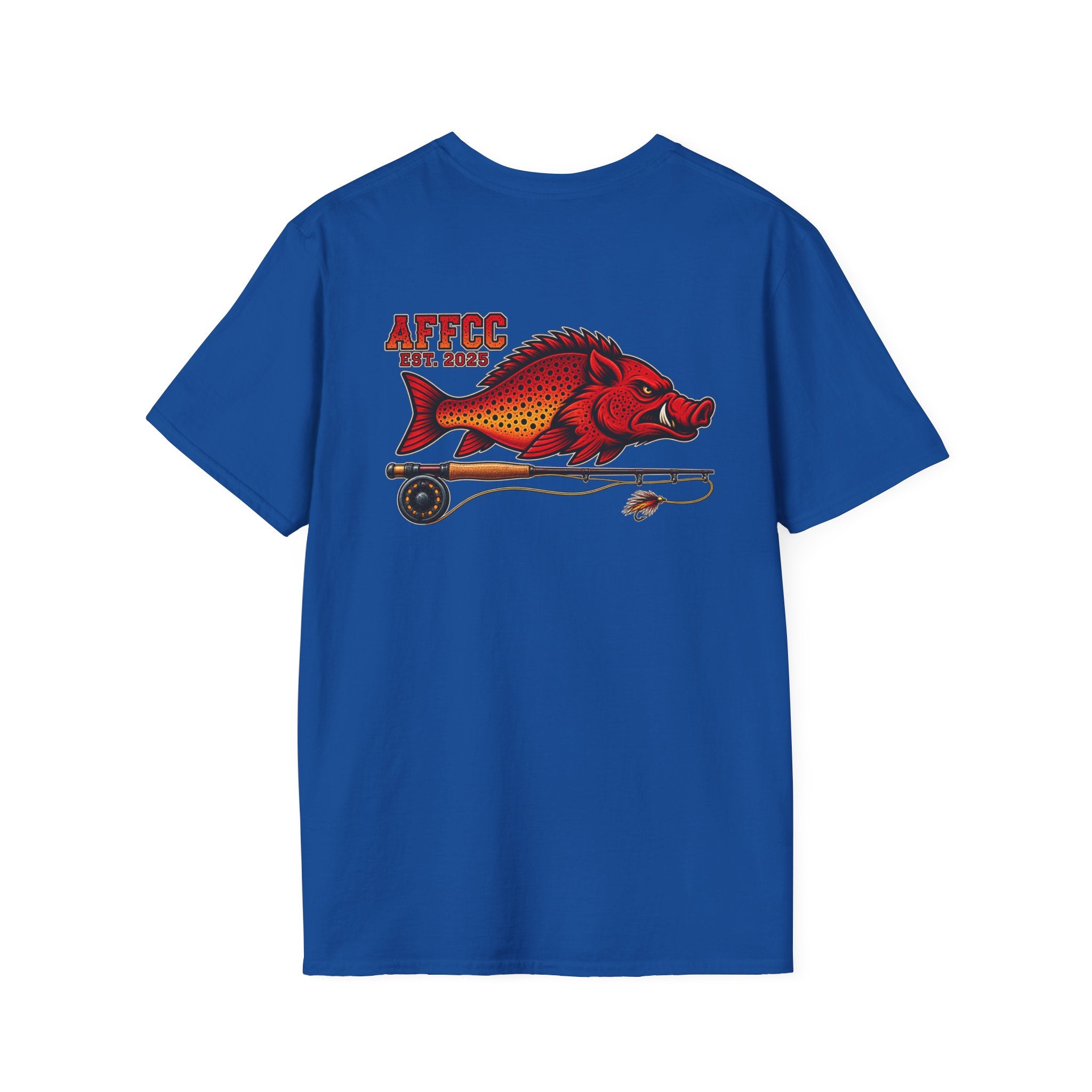 AFFCC Hog/Trout With Fly Rod T-Shirt — Arkansas Fly Fishing Clothing Company Graphic Tee